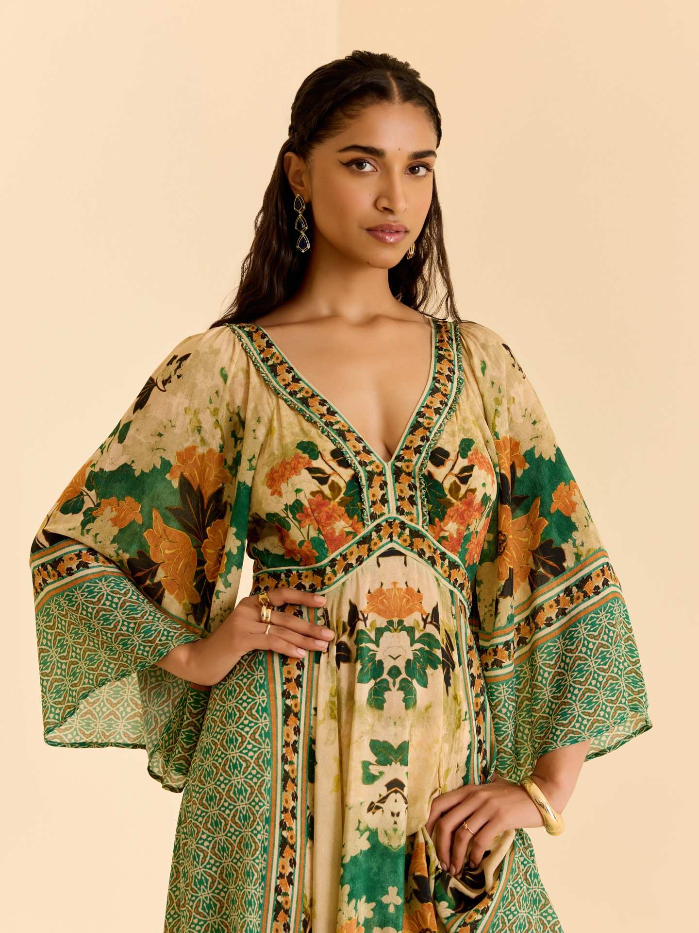 Green Tamannah Long Dress