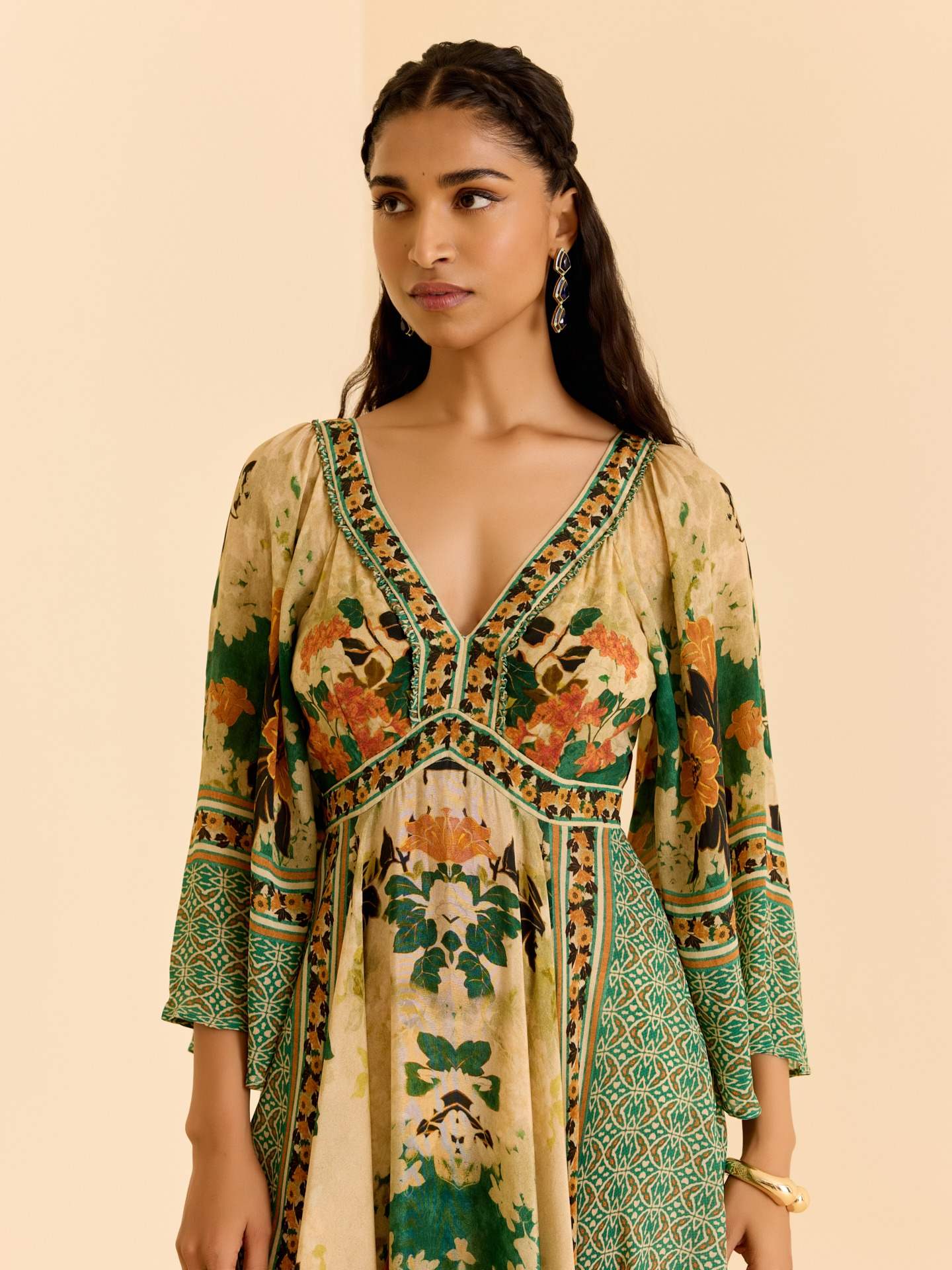Green Tamannah Long Dress