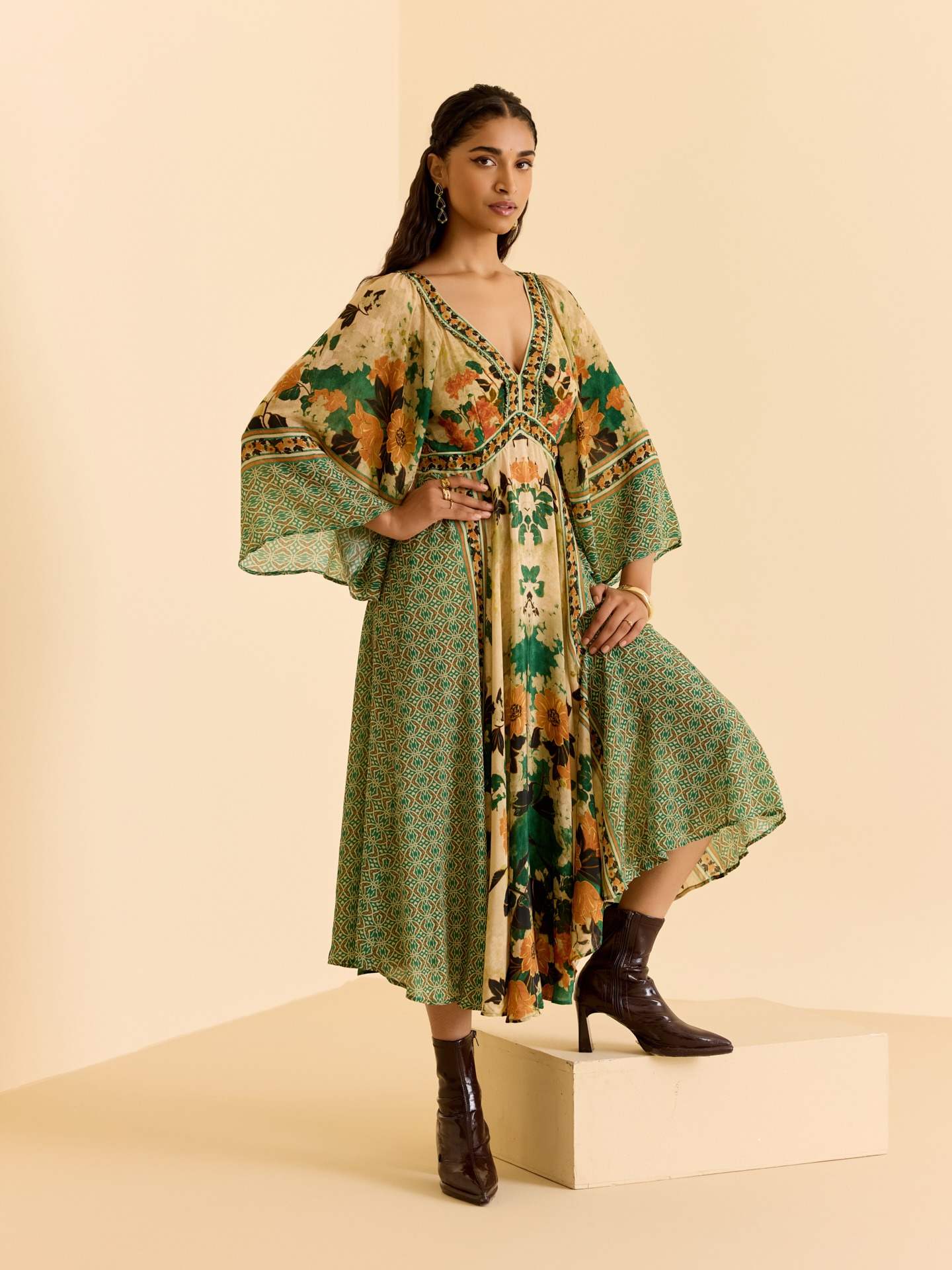 Green Tamannah Long Dress