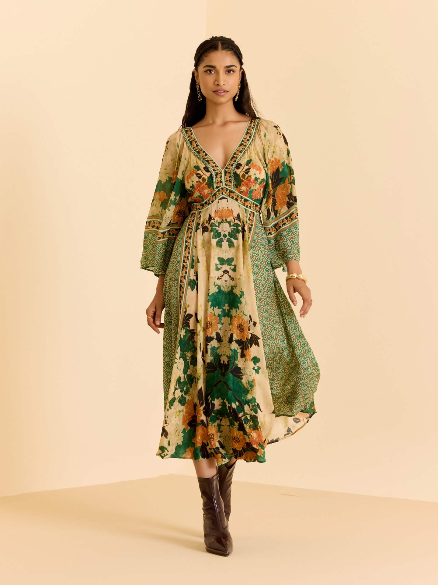 Green Tamannah Long Dress