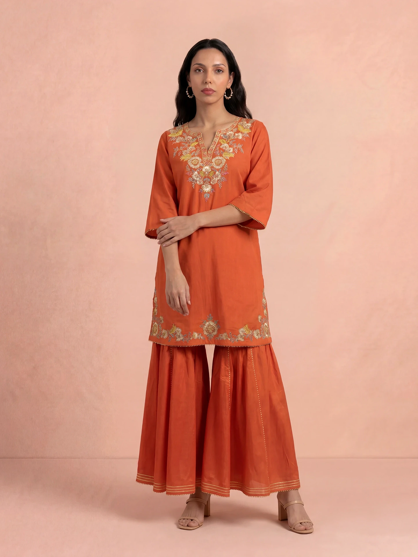 Orange Laila Festive Suit Set