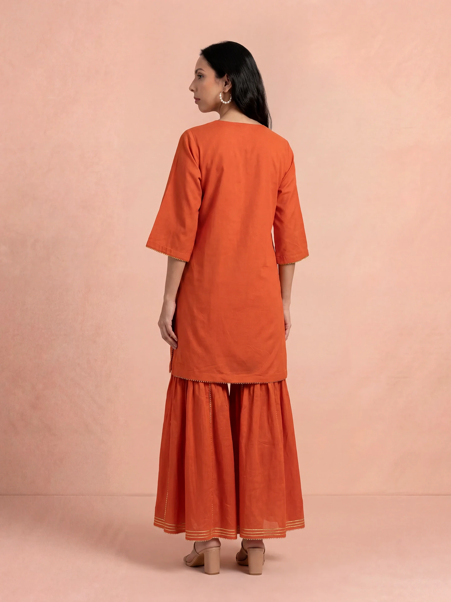 Orange Laila Festive Suit Set