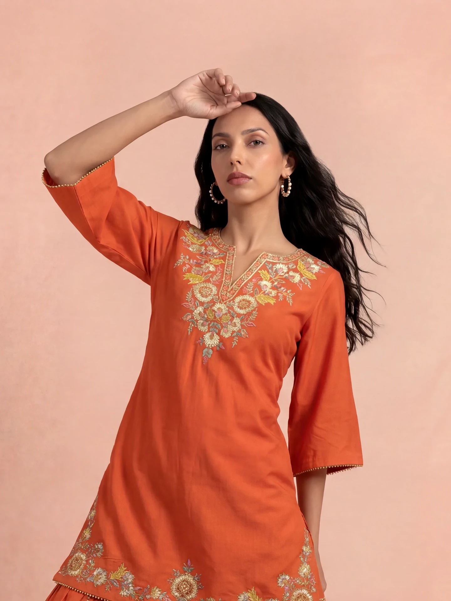 Orange Laila Festive Suit Set