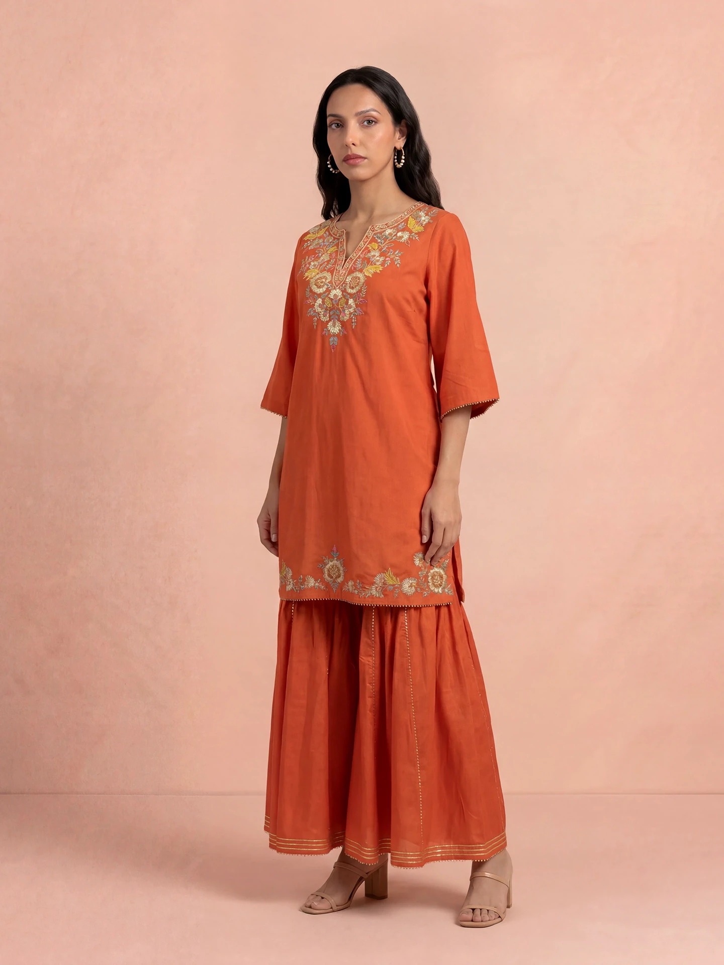 Orange Laila Festive Suit Set