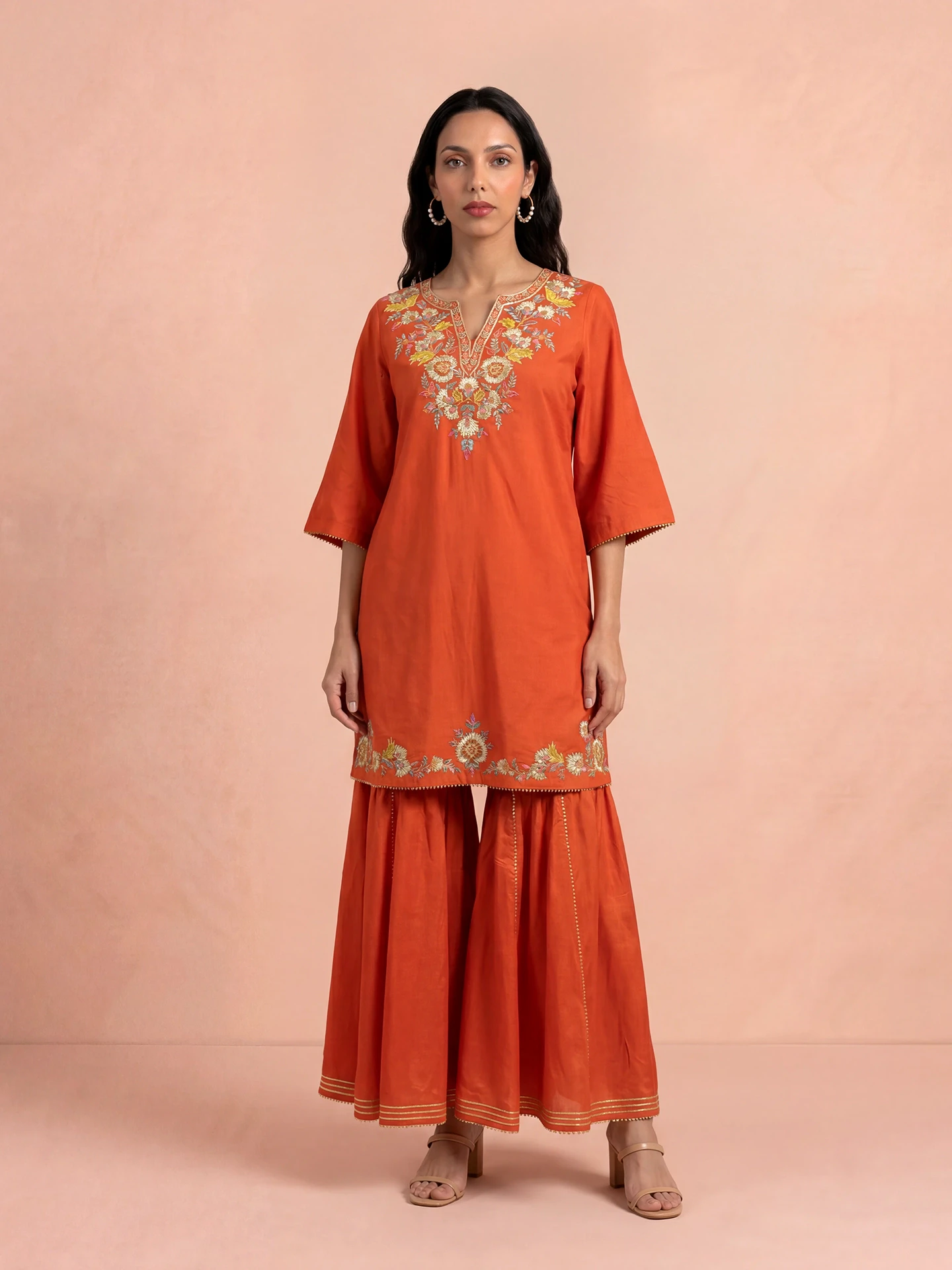 Orange Laila Festive Suit Set