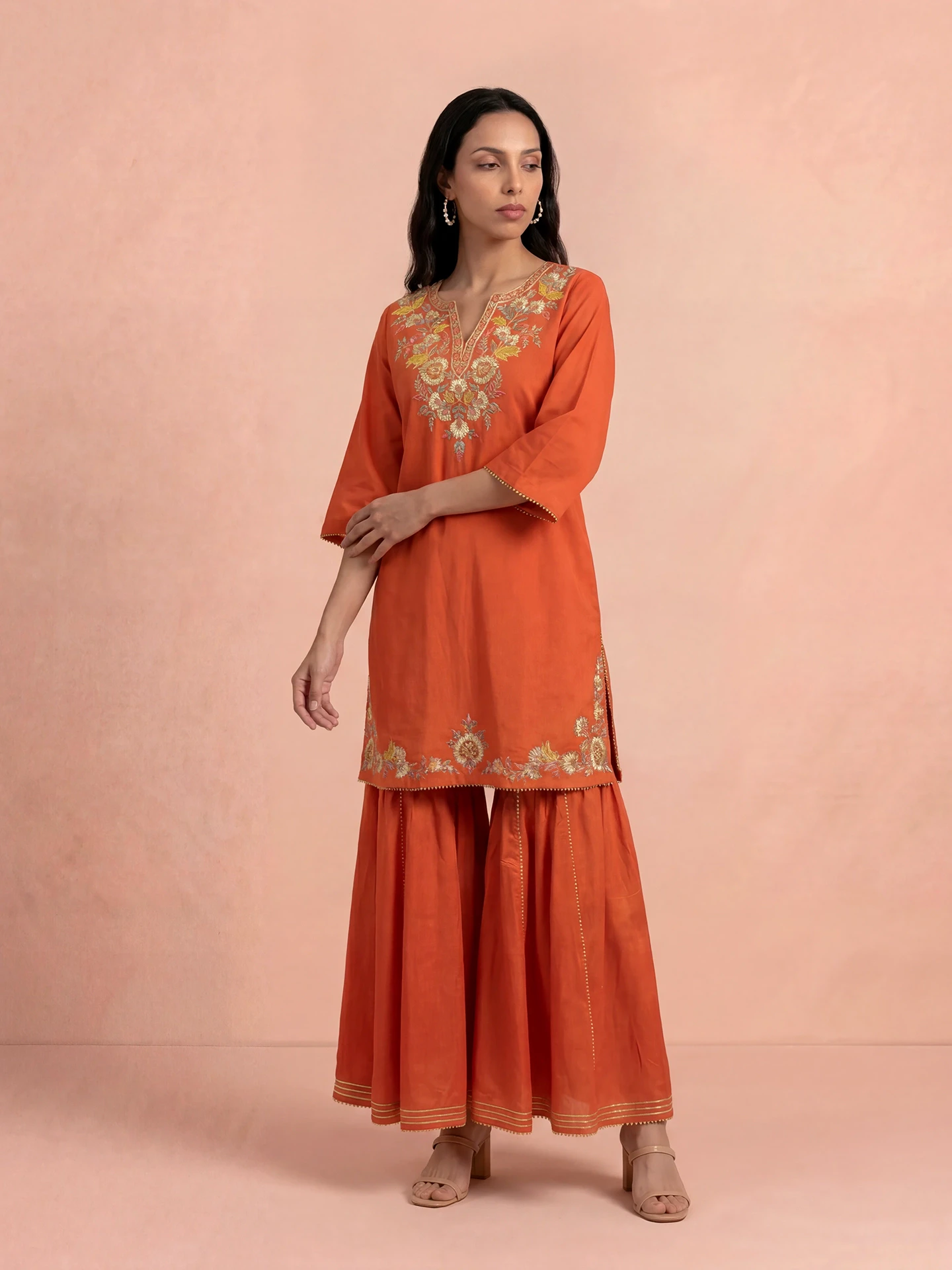 Orange Laila Festive Suit Set