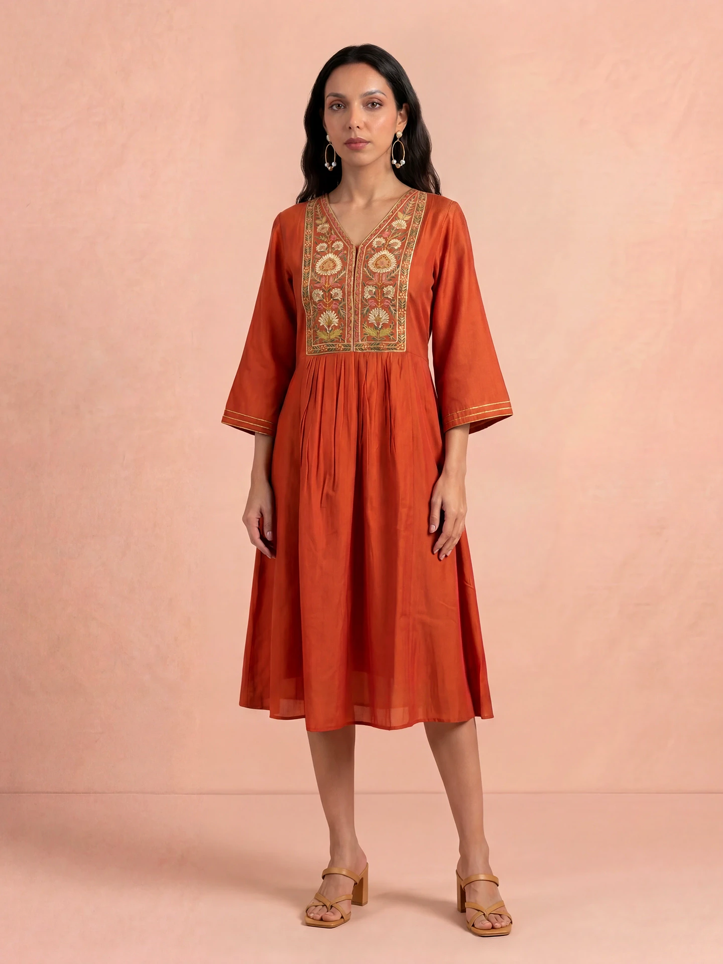 Orange Laila Festive Kurta