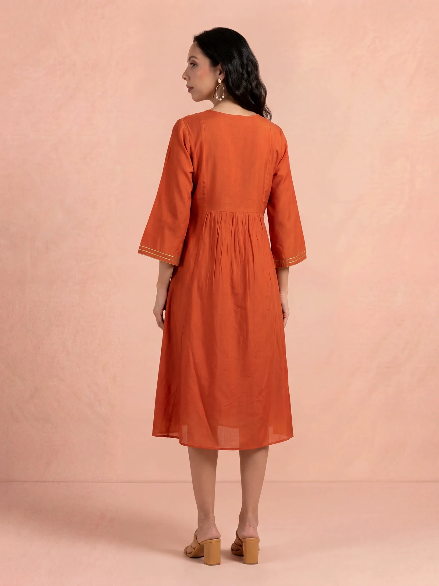 Orange Laila Festive Kurta