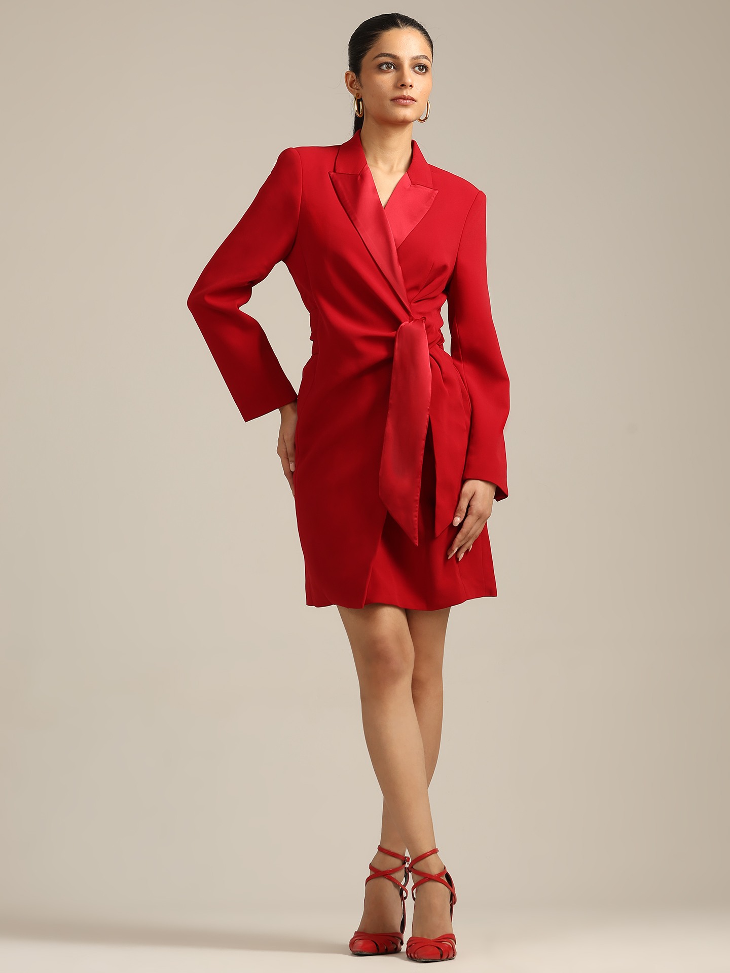 Burgundy Denis Short Dress