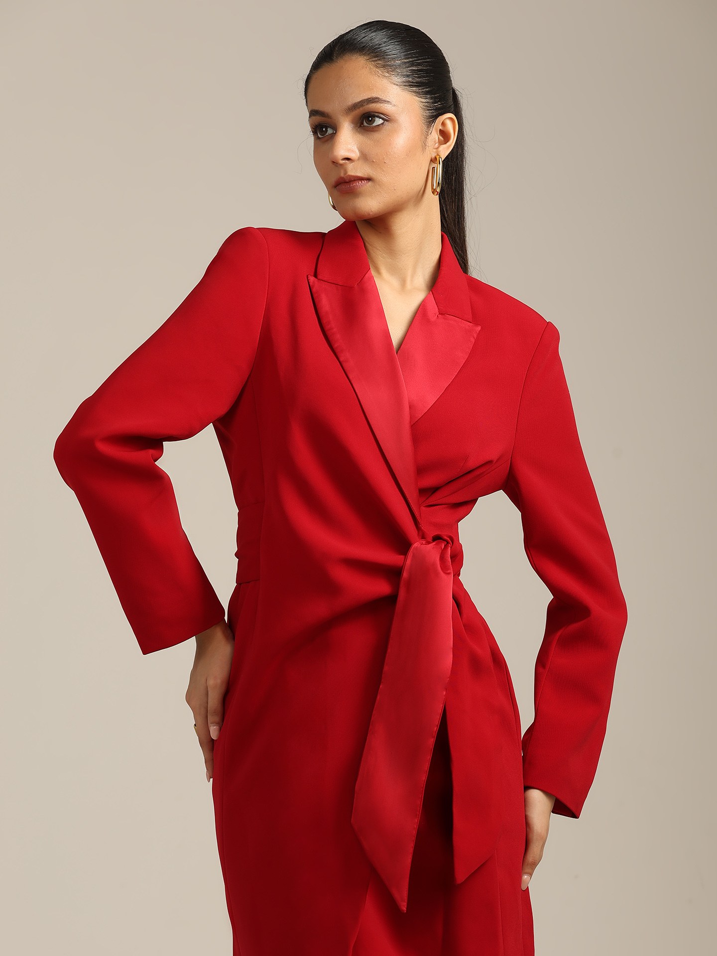 Burgundy Denis Short Dress