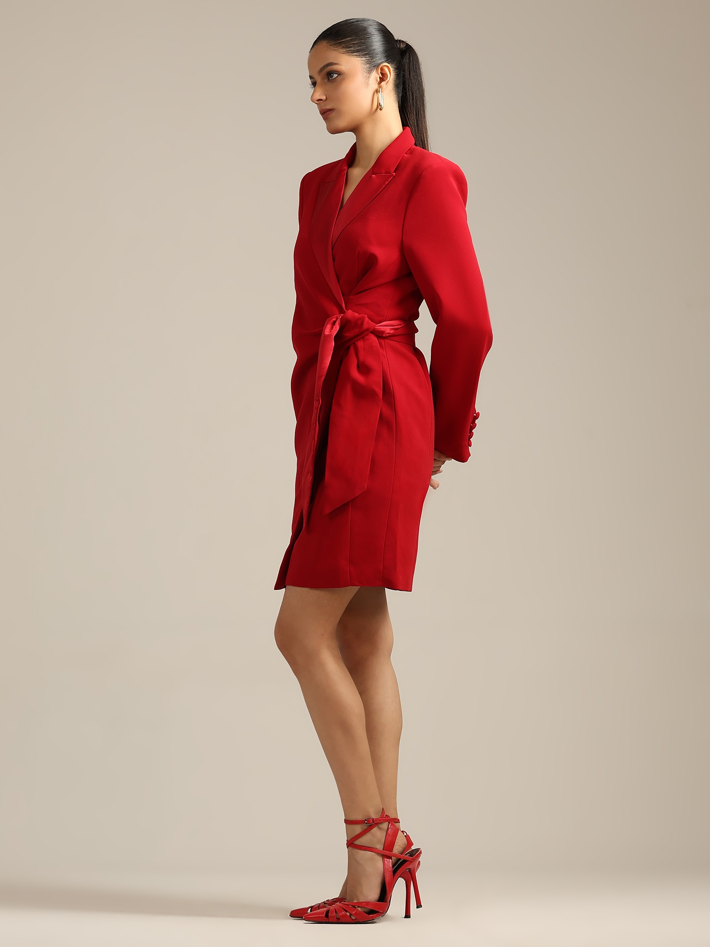 Burgundy Denis Short Dress
