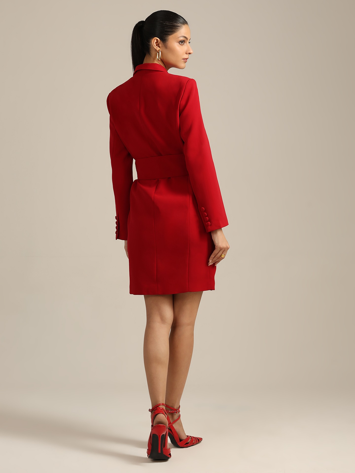 Burgundy Denis Short Dress