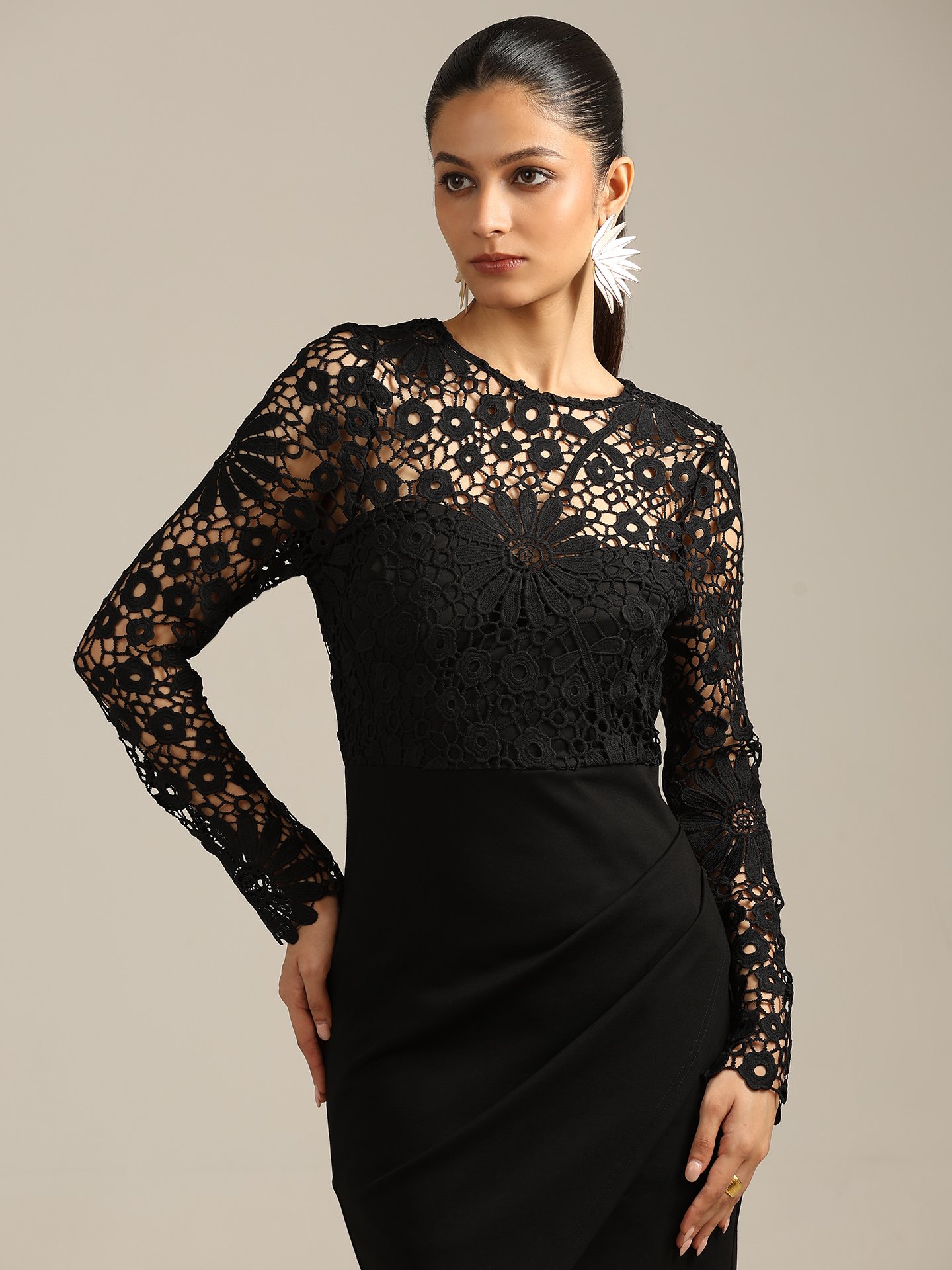 Black Marin Short Dress
