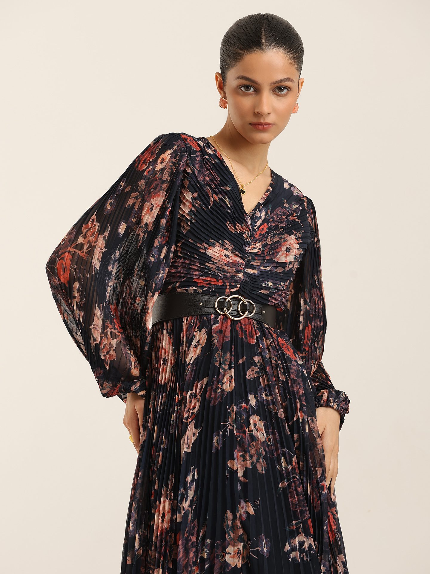 Black Fiona Long dress
