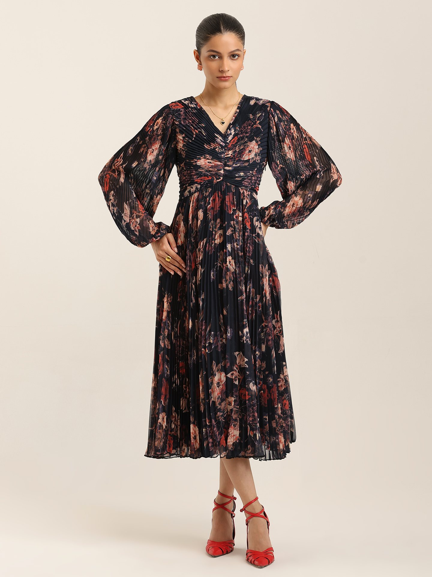Black Fiona Long dress