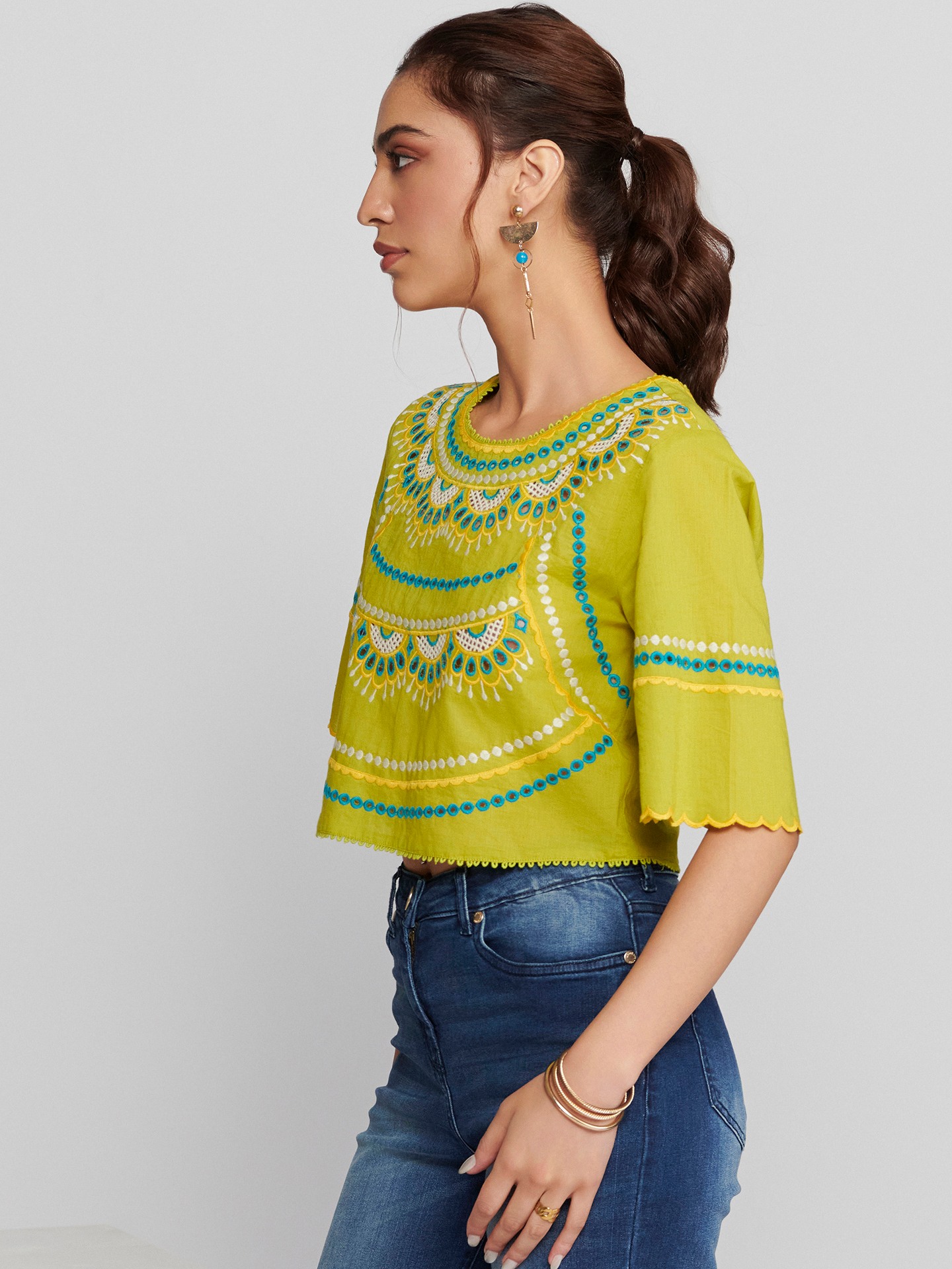 Neon Green Airlie Top