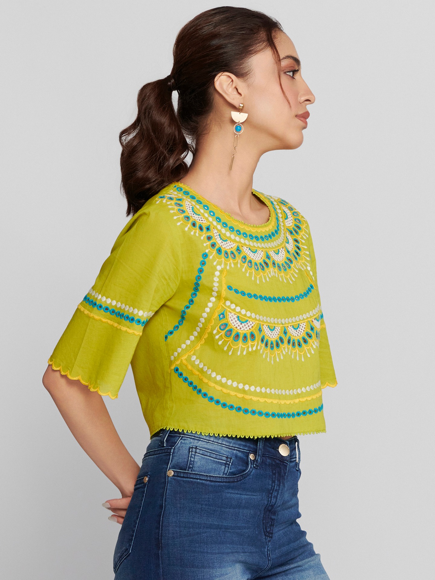 Neon Green Airlie Top