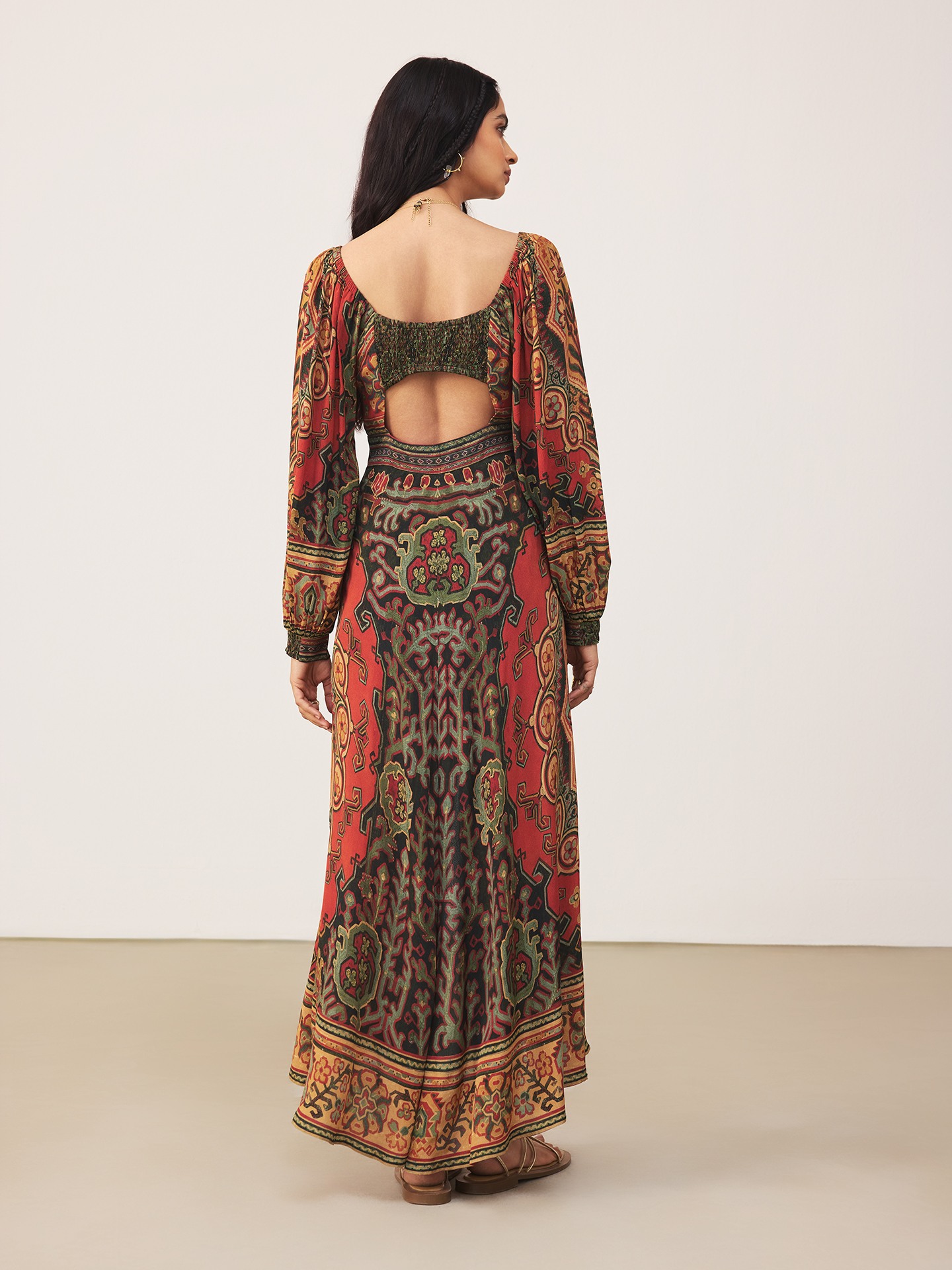Rust Ambi Long Dress