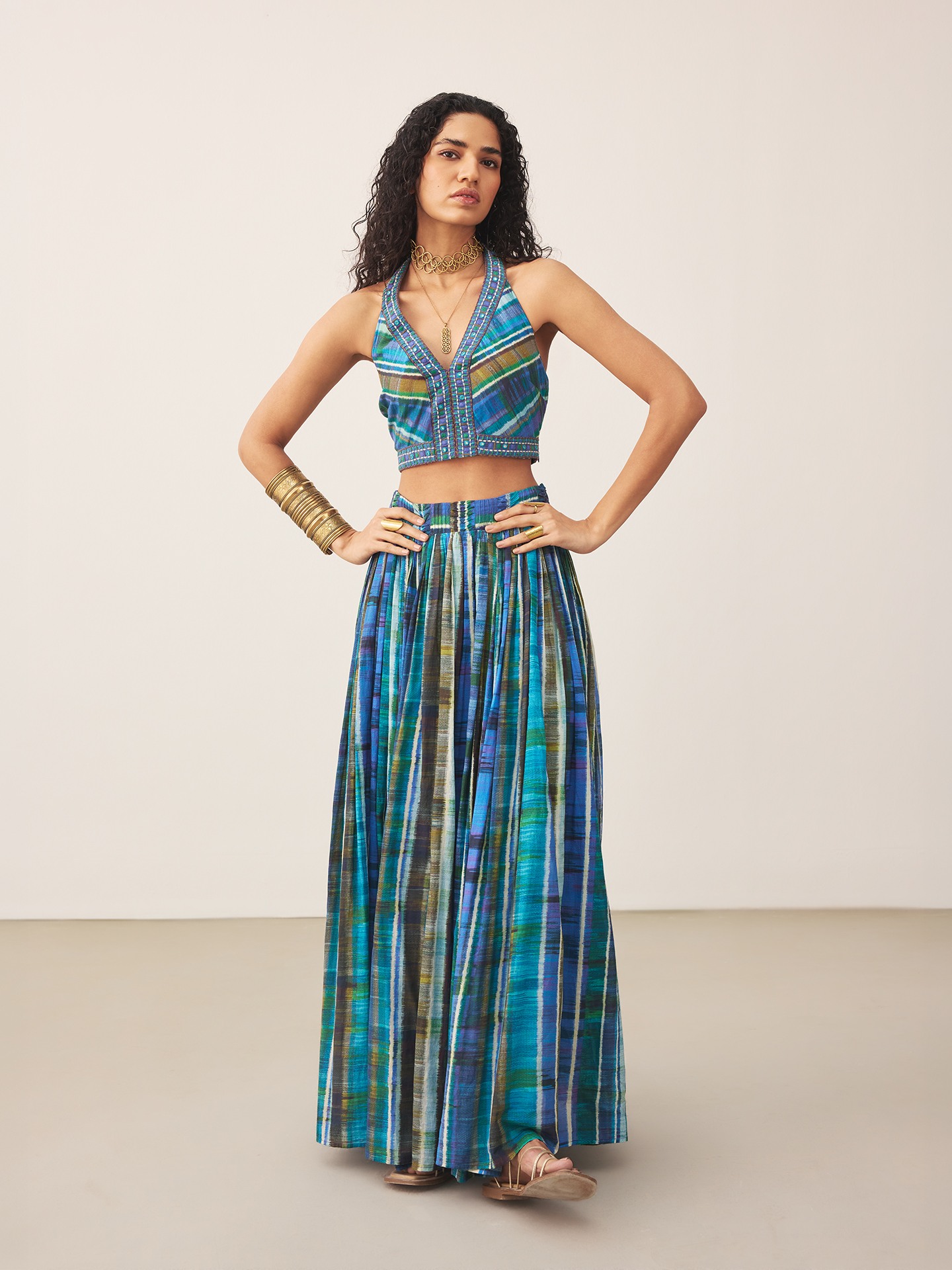 Blue Candice Cord Set
