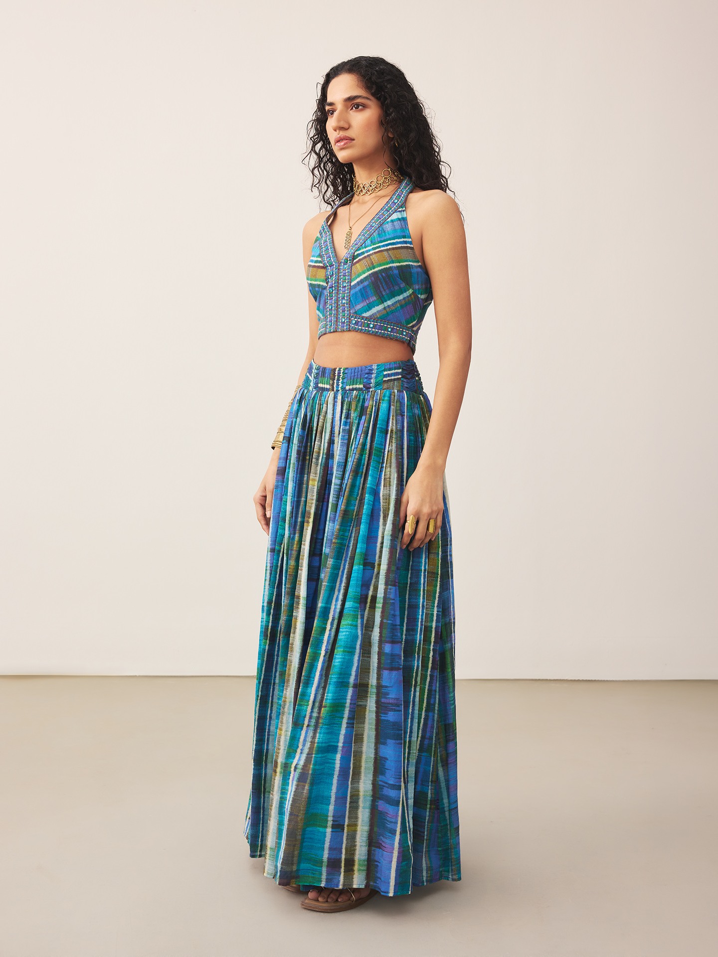 Blue Candice Cord Set