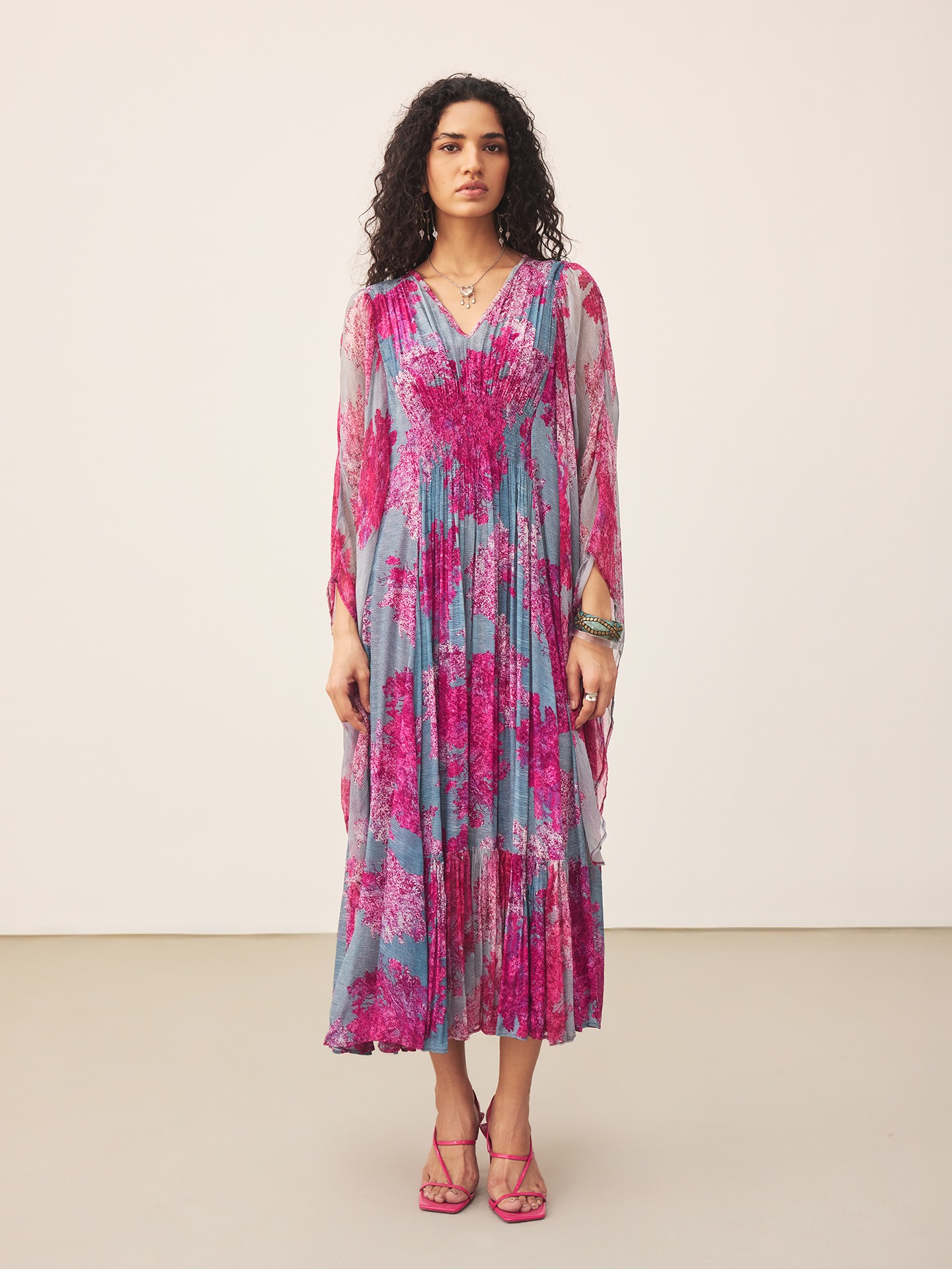 Purple Khizan  Kaftan
