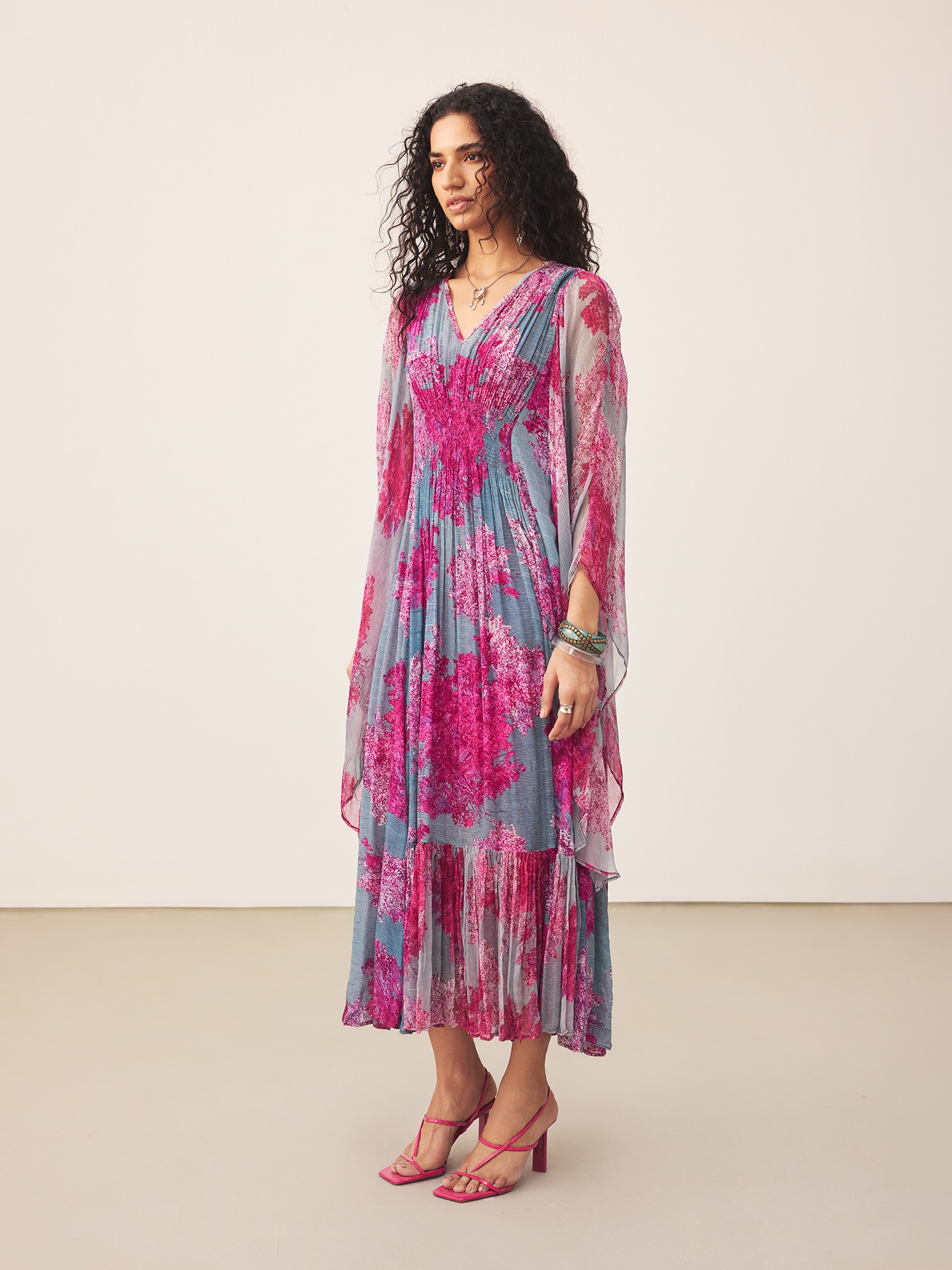 Purple Khizan  Kaftan