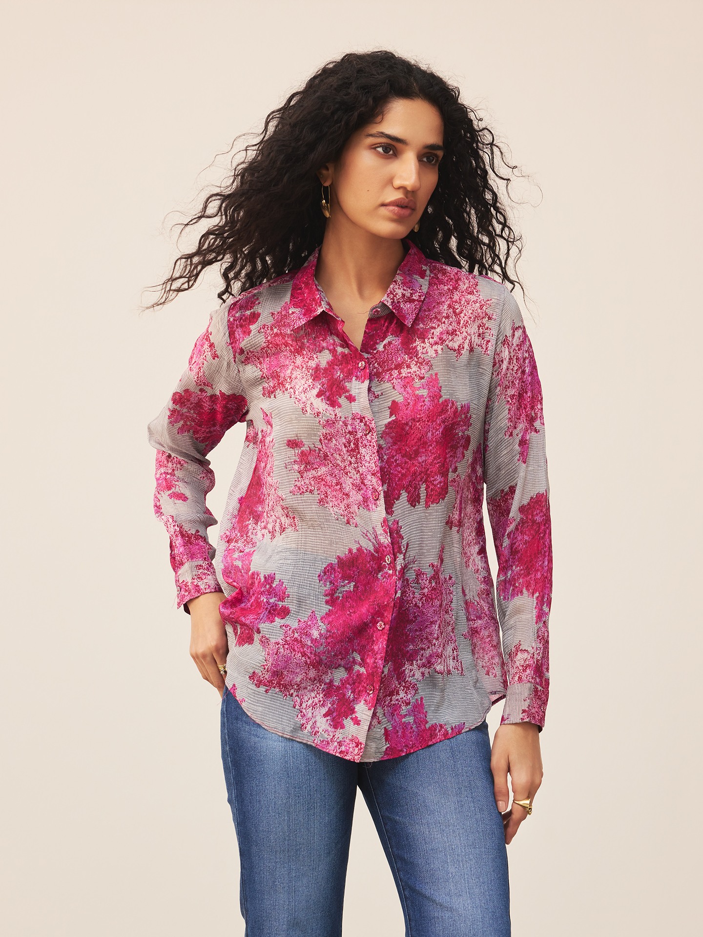 Purple Khizan  Shirt