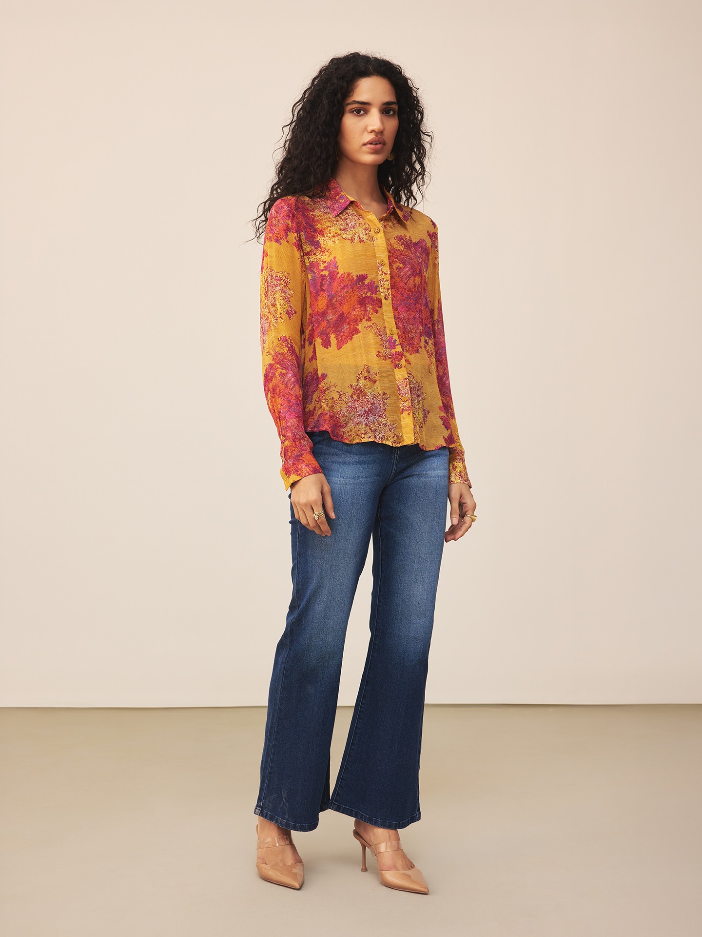 Yellow Khizan  Shirt