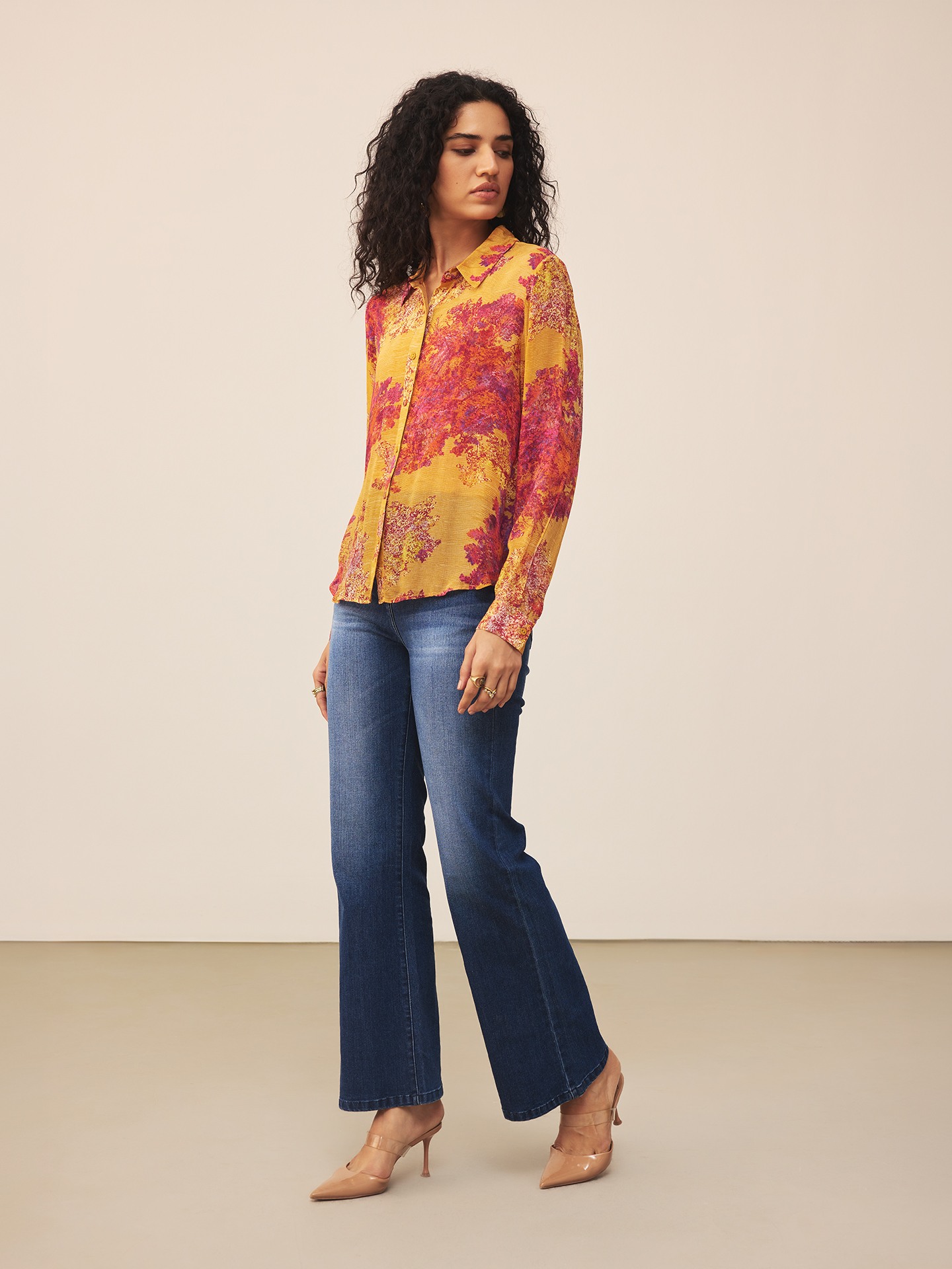 Yellow Khizan  Shirt