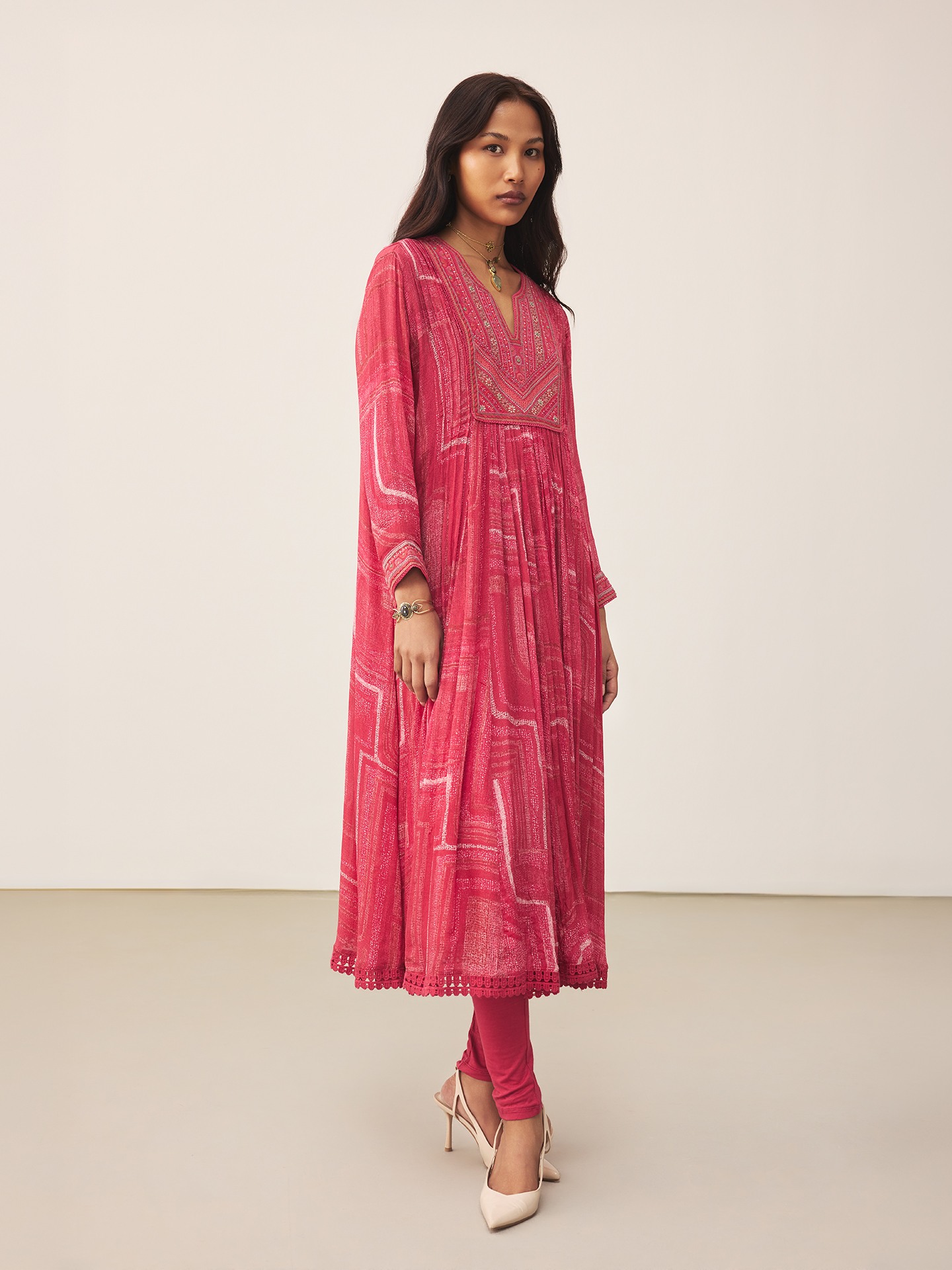Pink Ujwal Suit Set