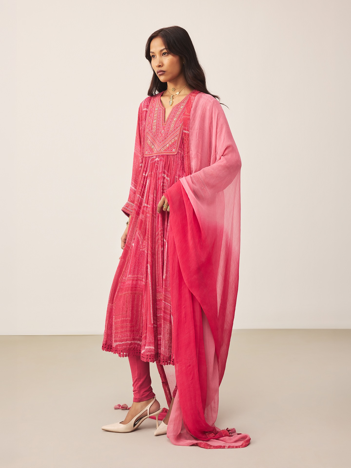 Pink Ujwal Suit Set