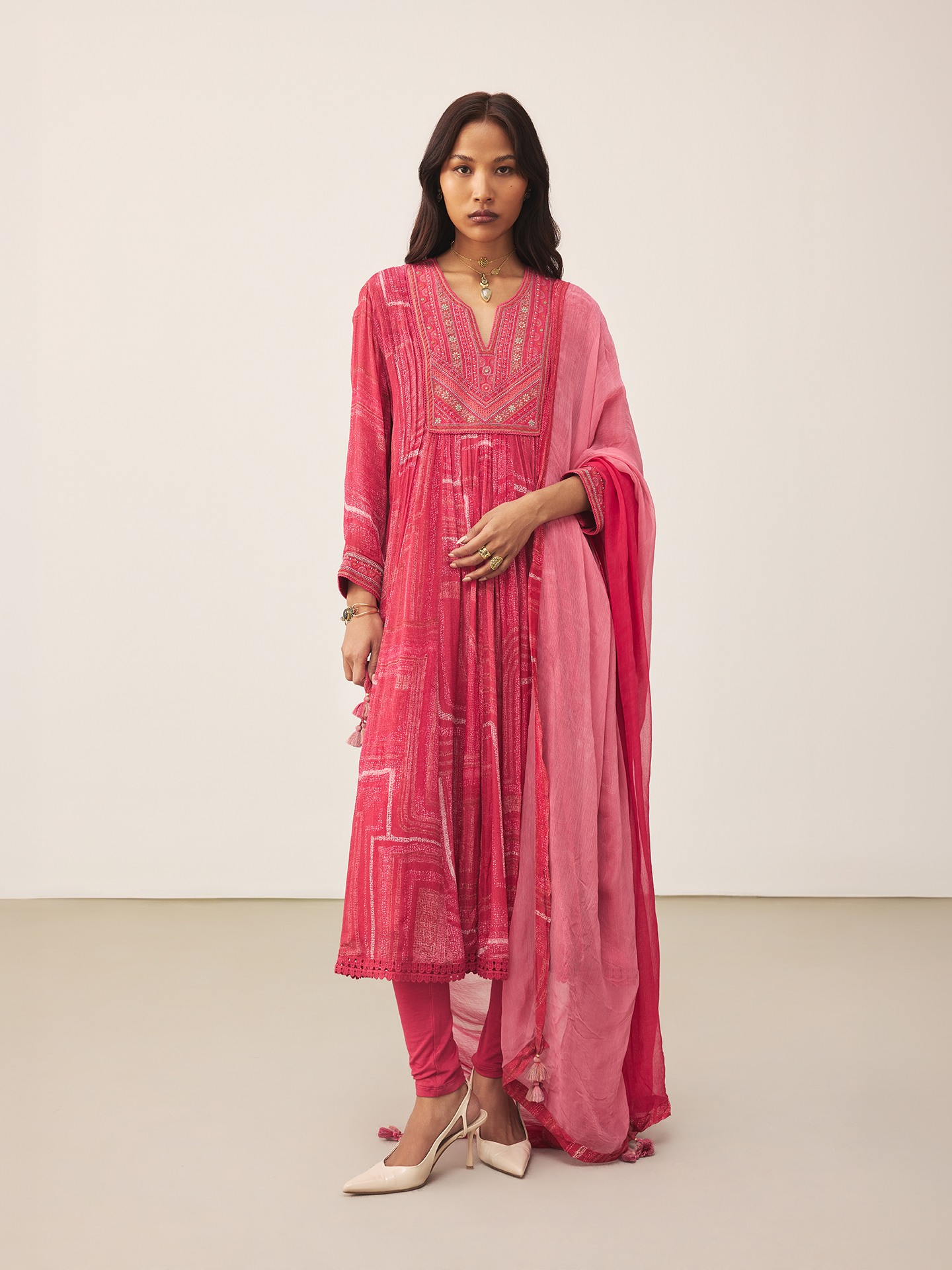 Pink Ujwal Suit Set