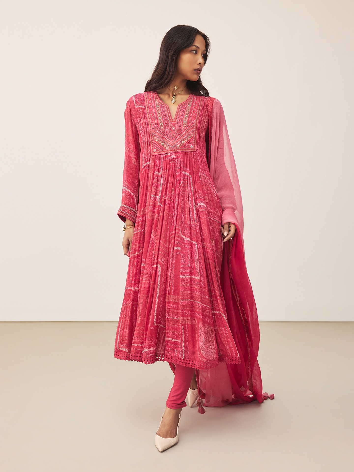 Pink Ujwal Suit Set