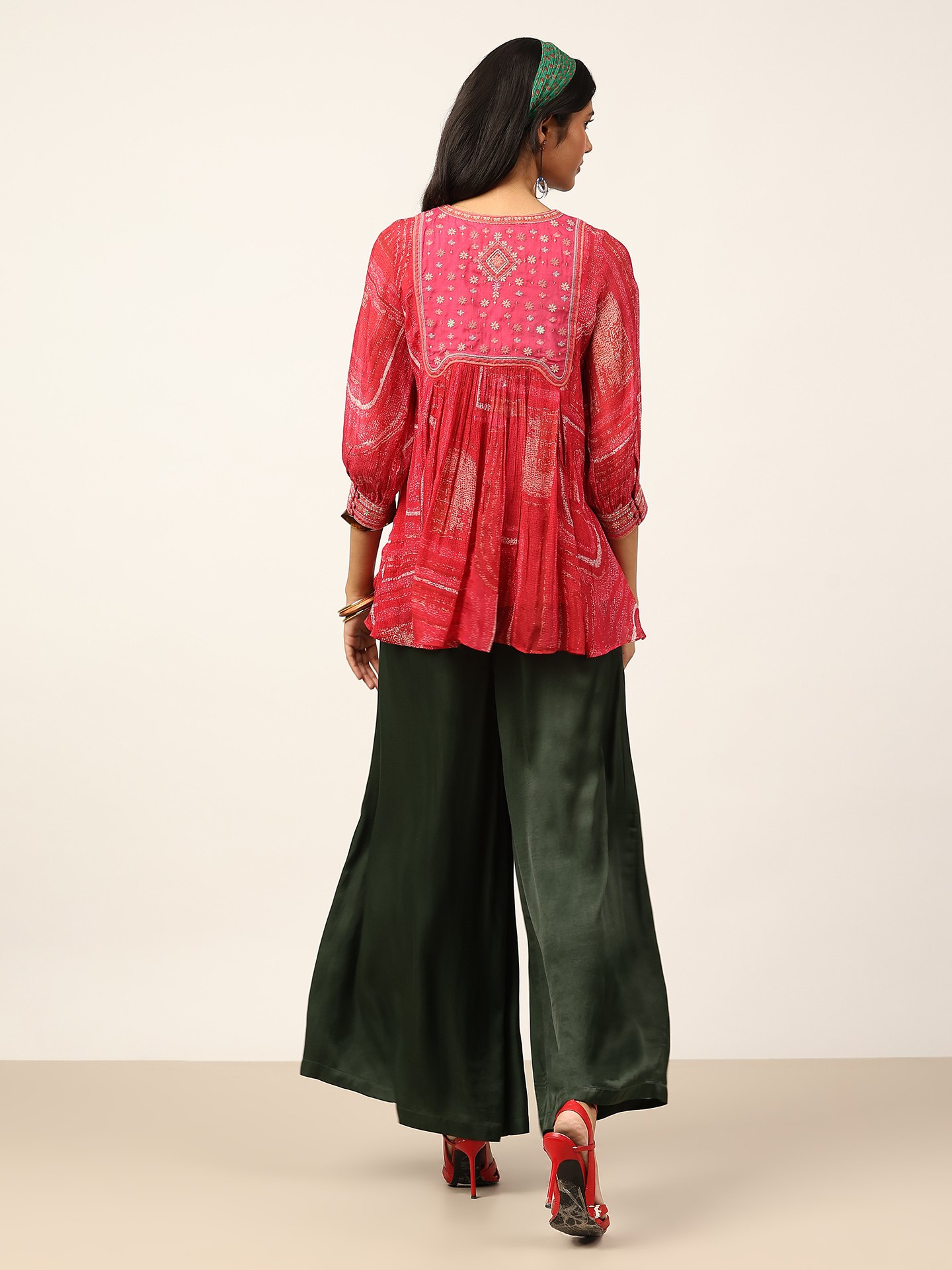 Pink Ujwal Kurti