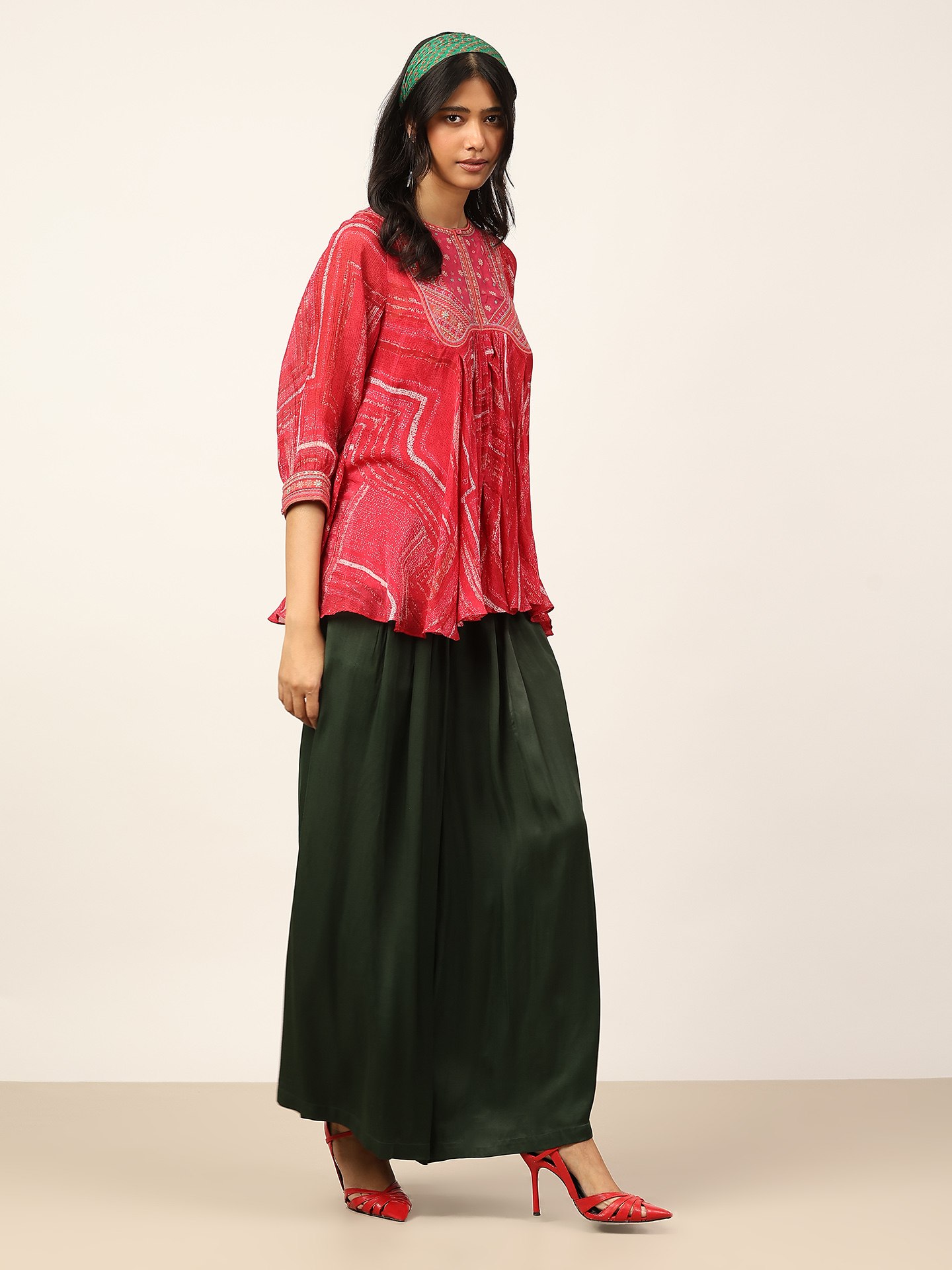 Pink Ujwal Kurti