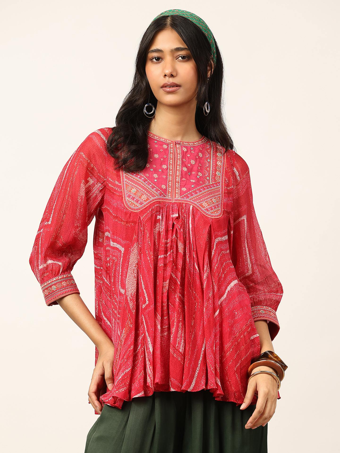 Pink Ujwal Kurti