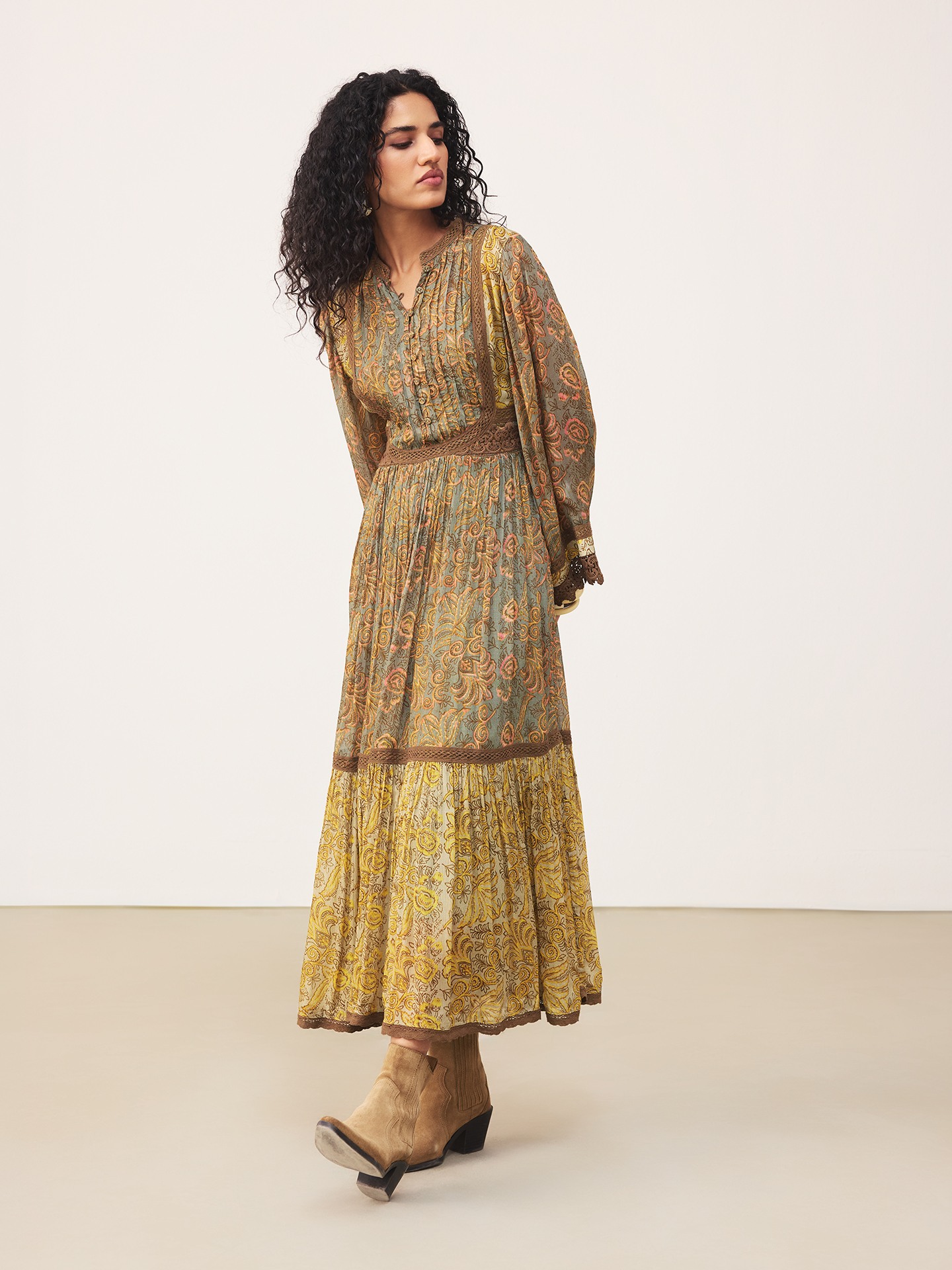 Yellow Aplooza Long Dress