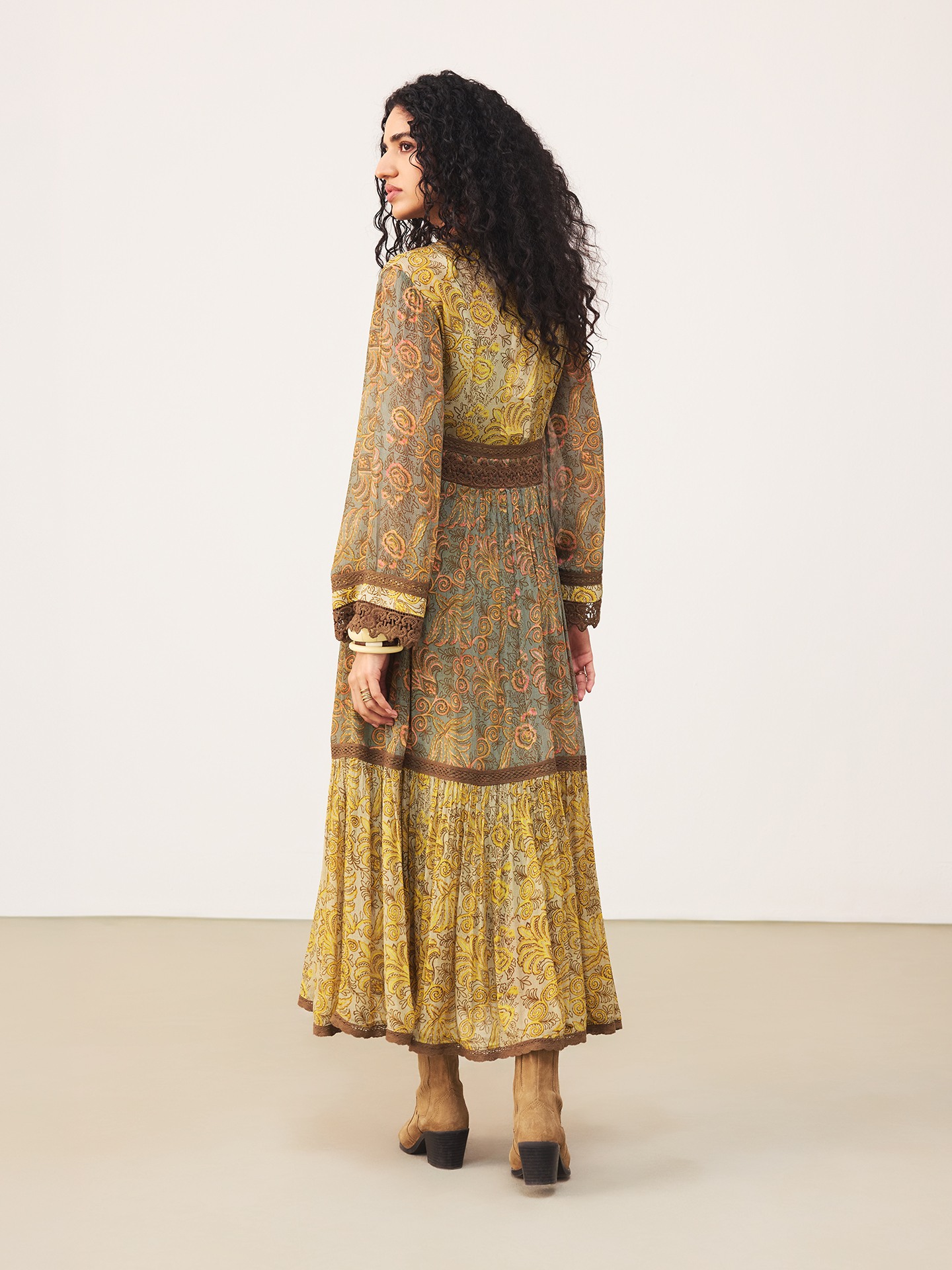 Yellow Aplooza Long Dress