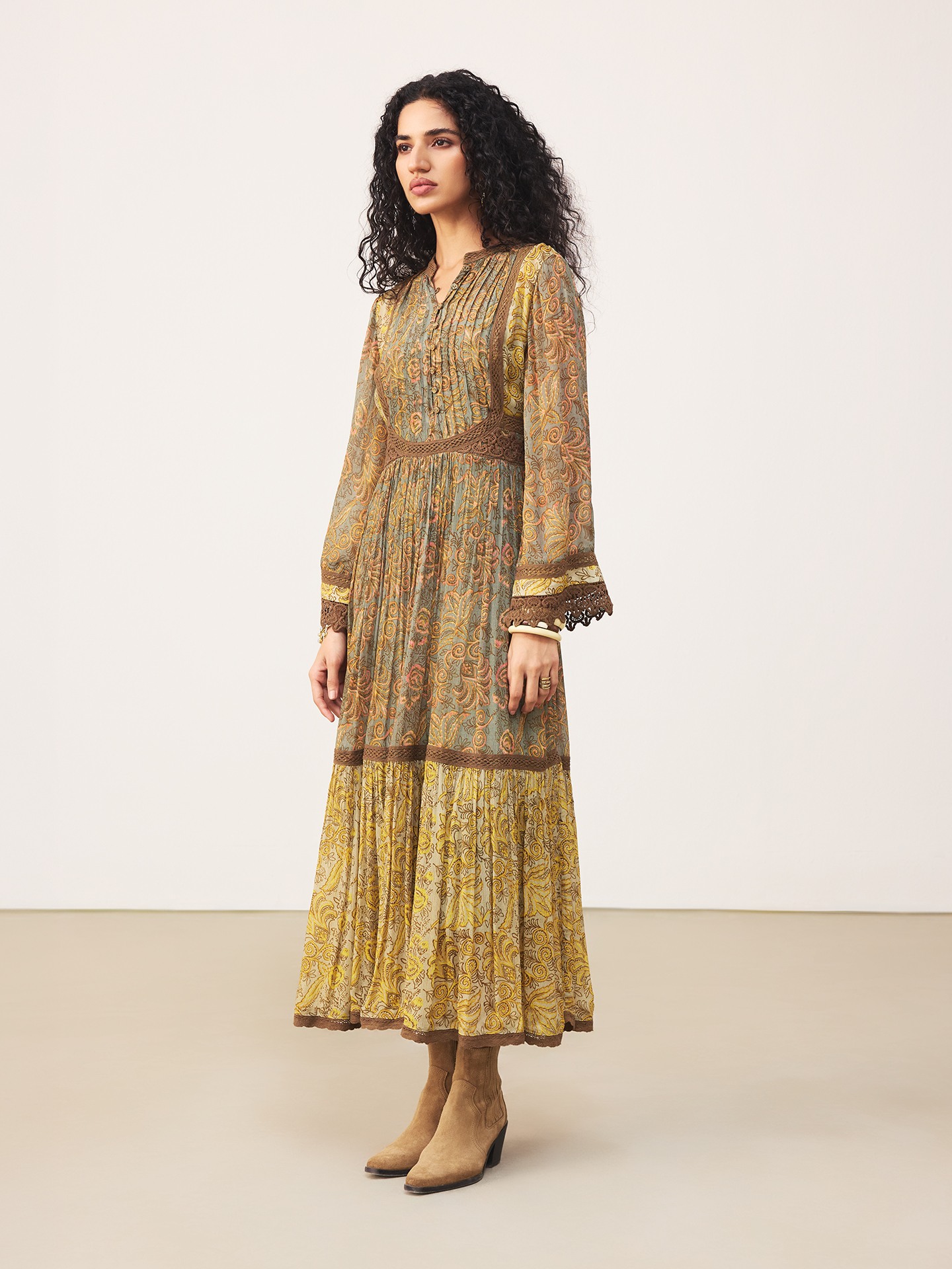 Yellow Aplooza Long Dress