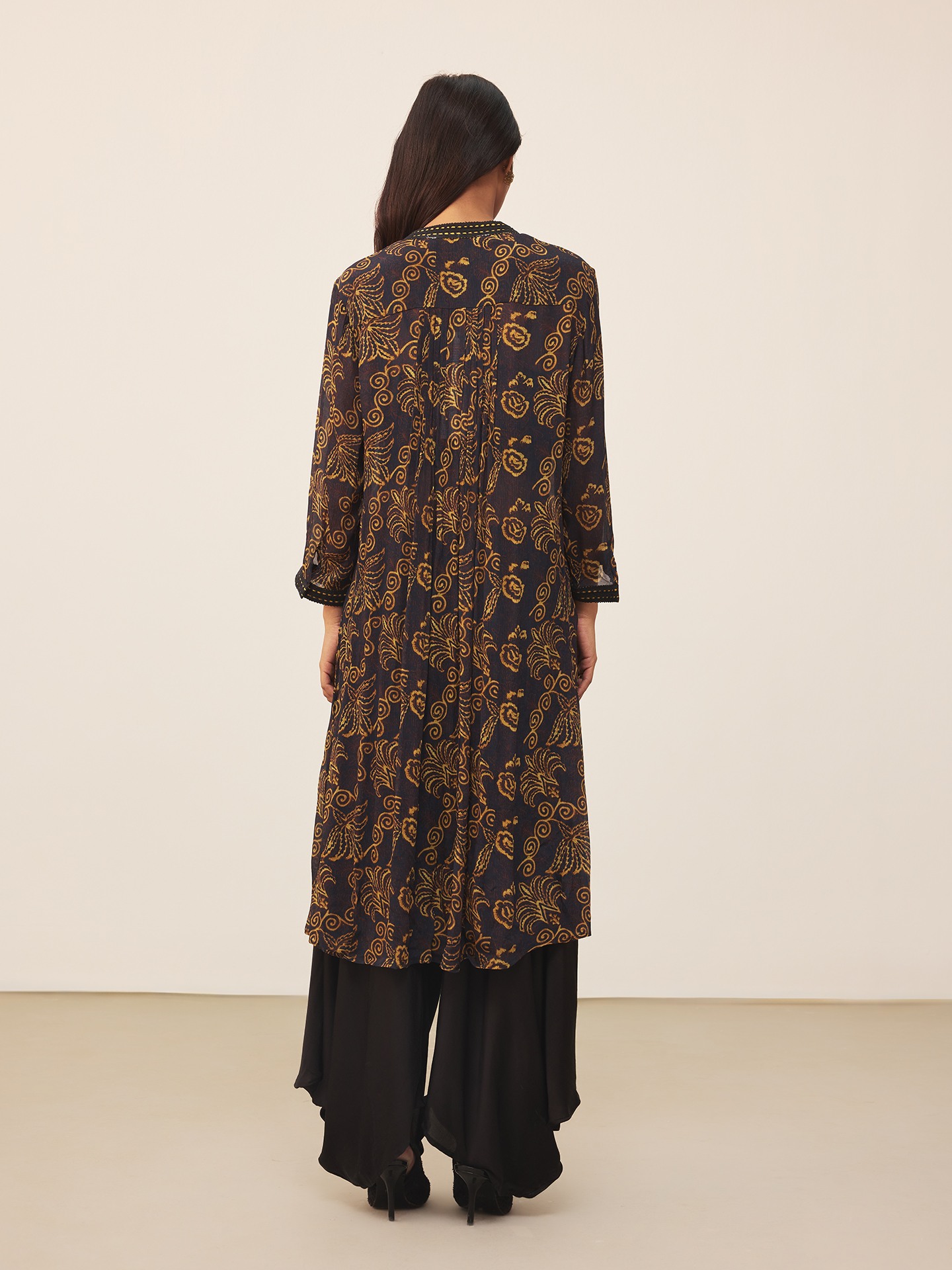 Black Aplooza Kurta