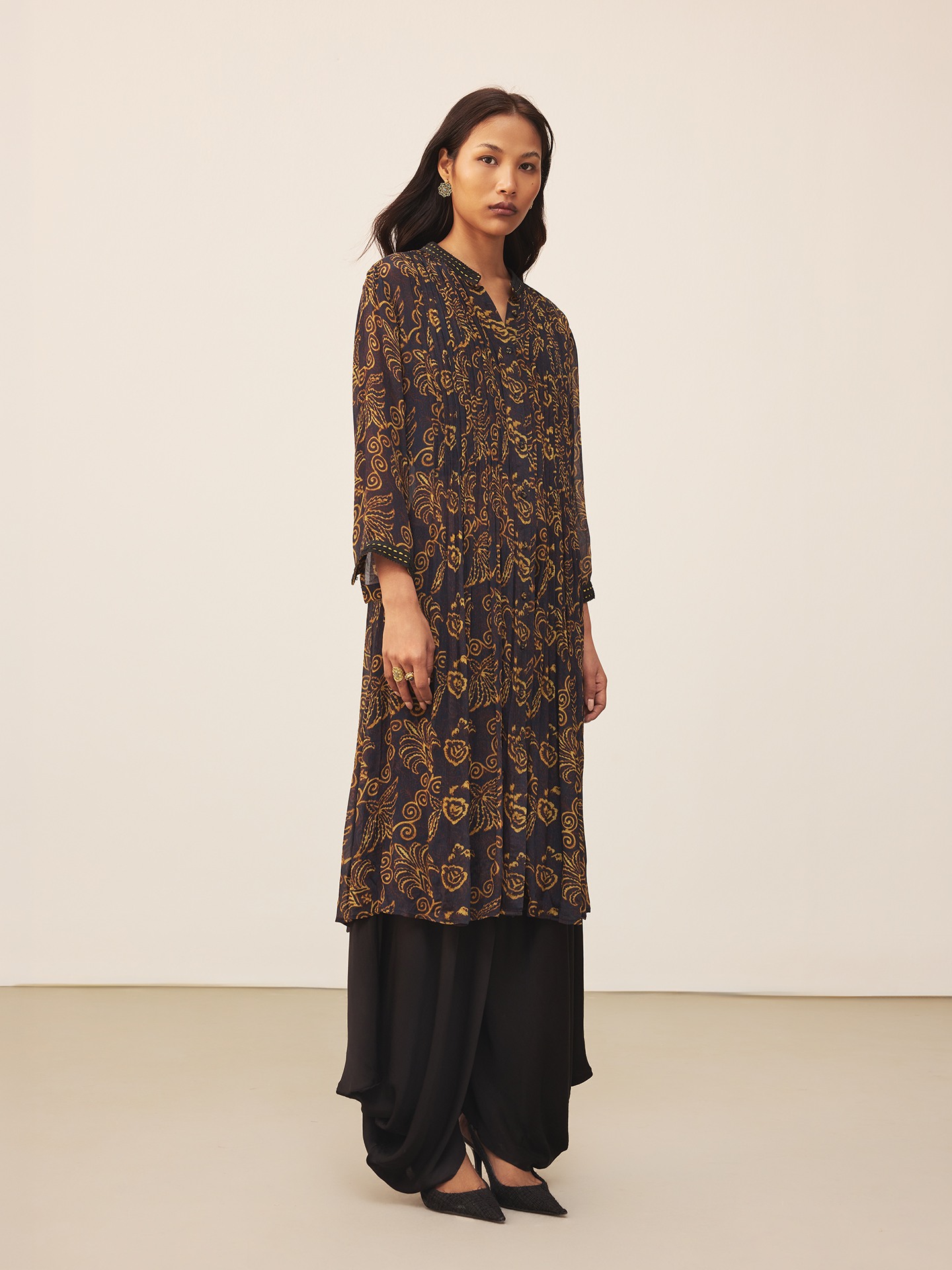 Black Aplooza Kurta