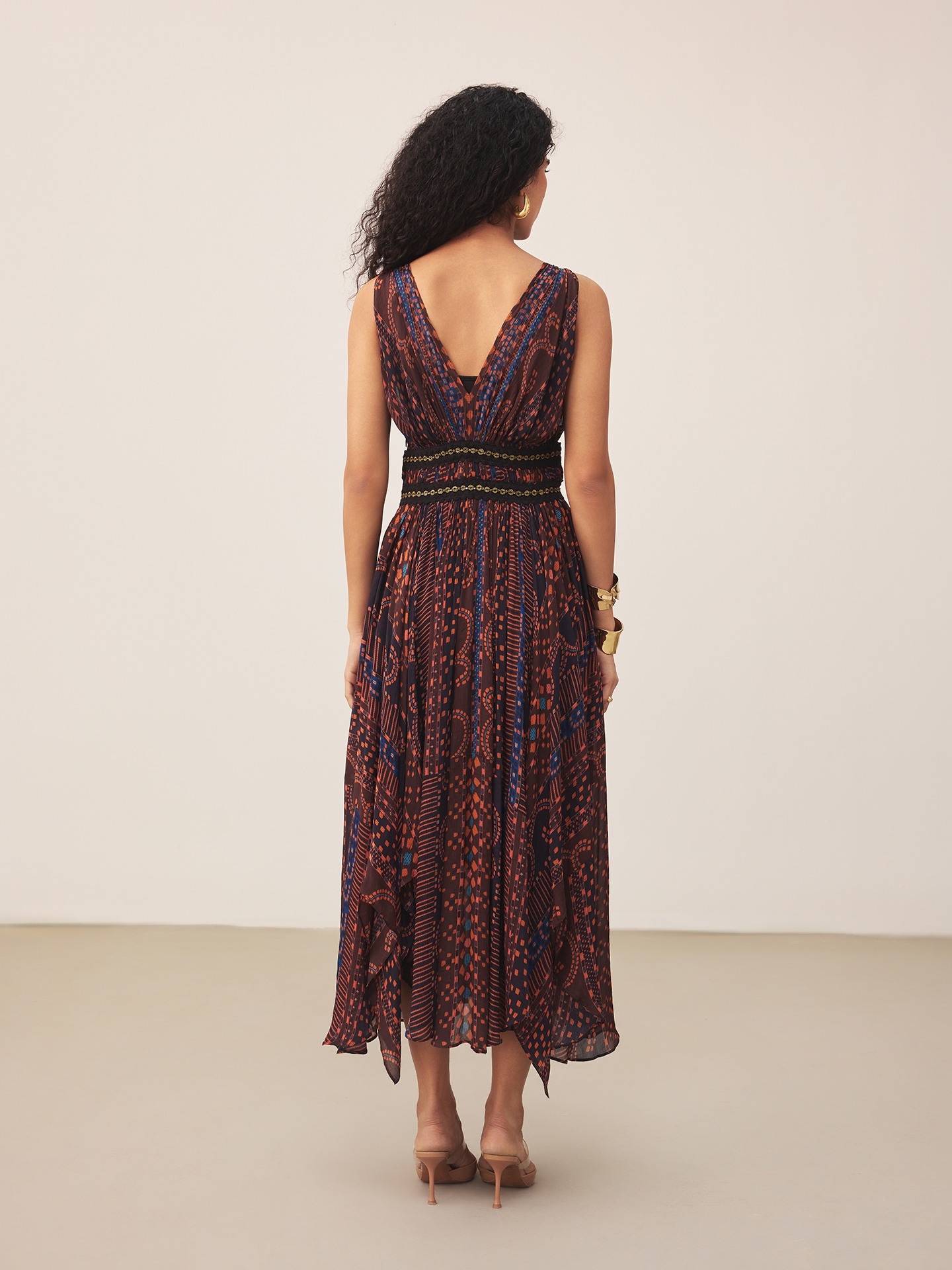 Brown Moselles Long Dress