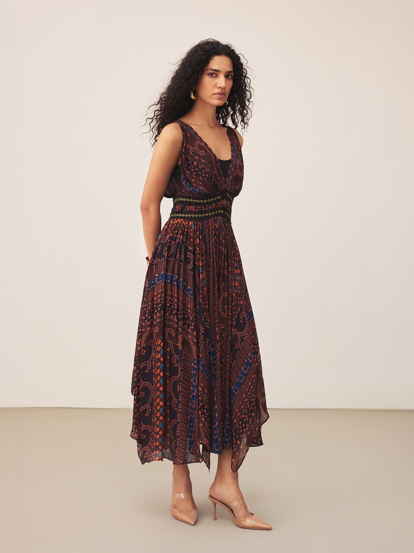 Brown Moselles Long Dress
