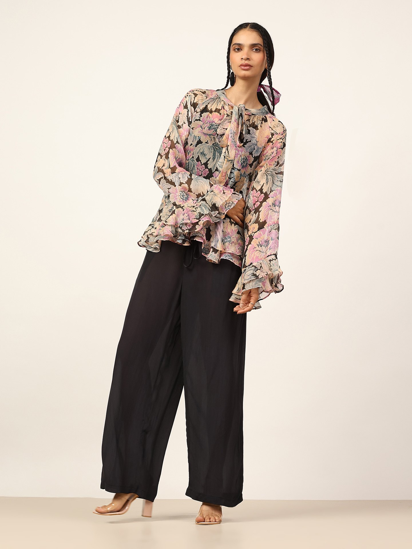 Black Rose Bloom Kurti