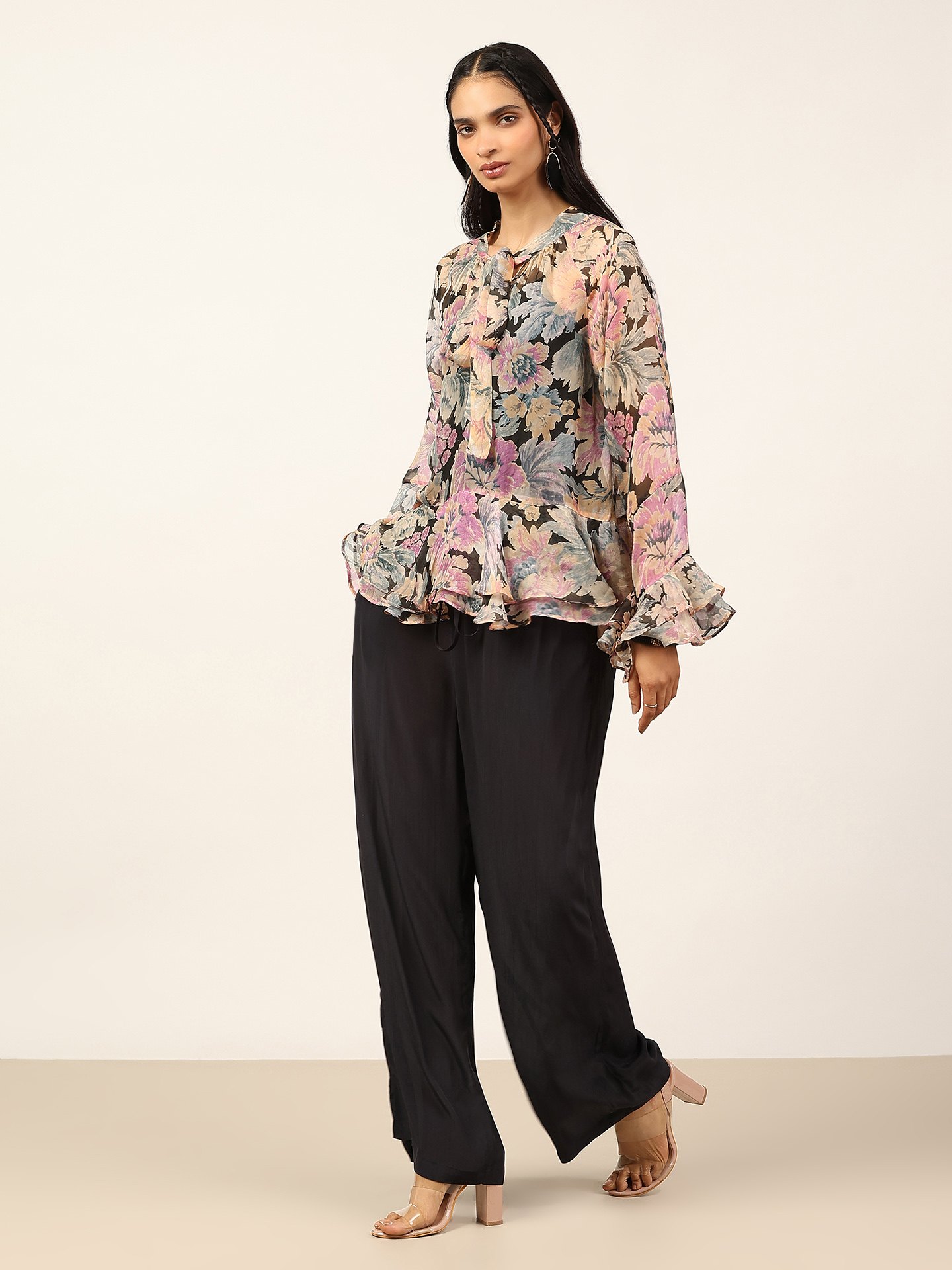 Black Rose Bloom Kurti