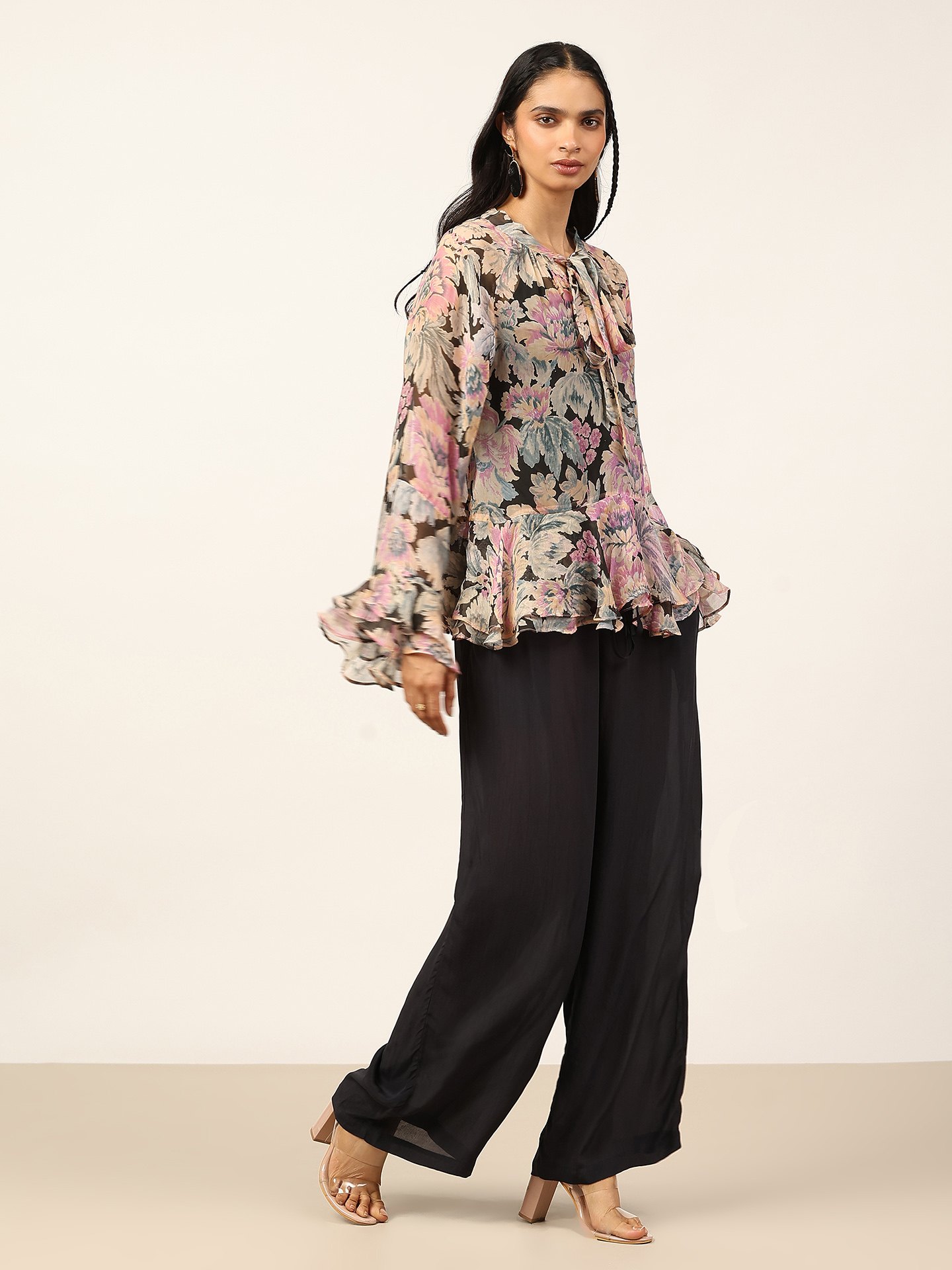 Black Rose Bloom Kurti