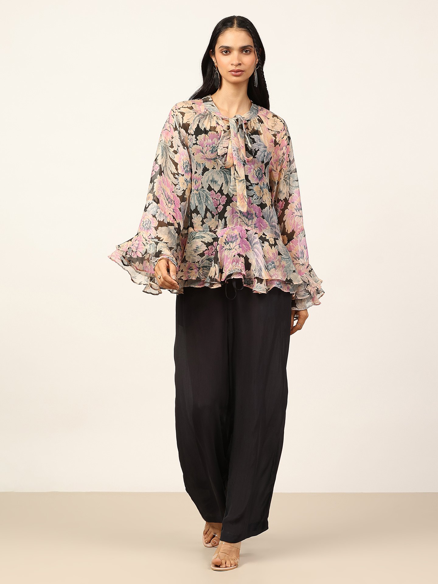 Black Rose Bloom Kurti