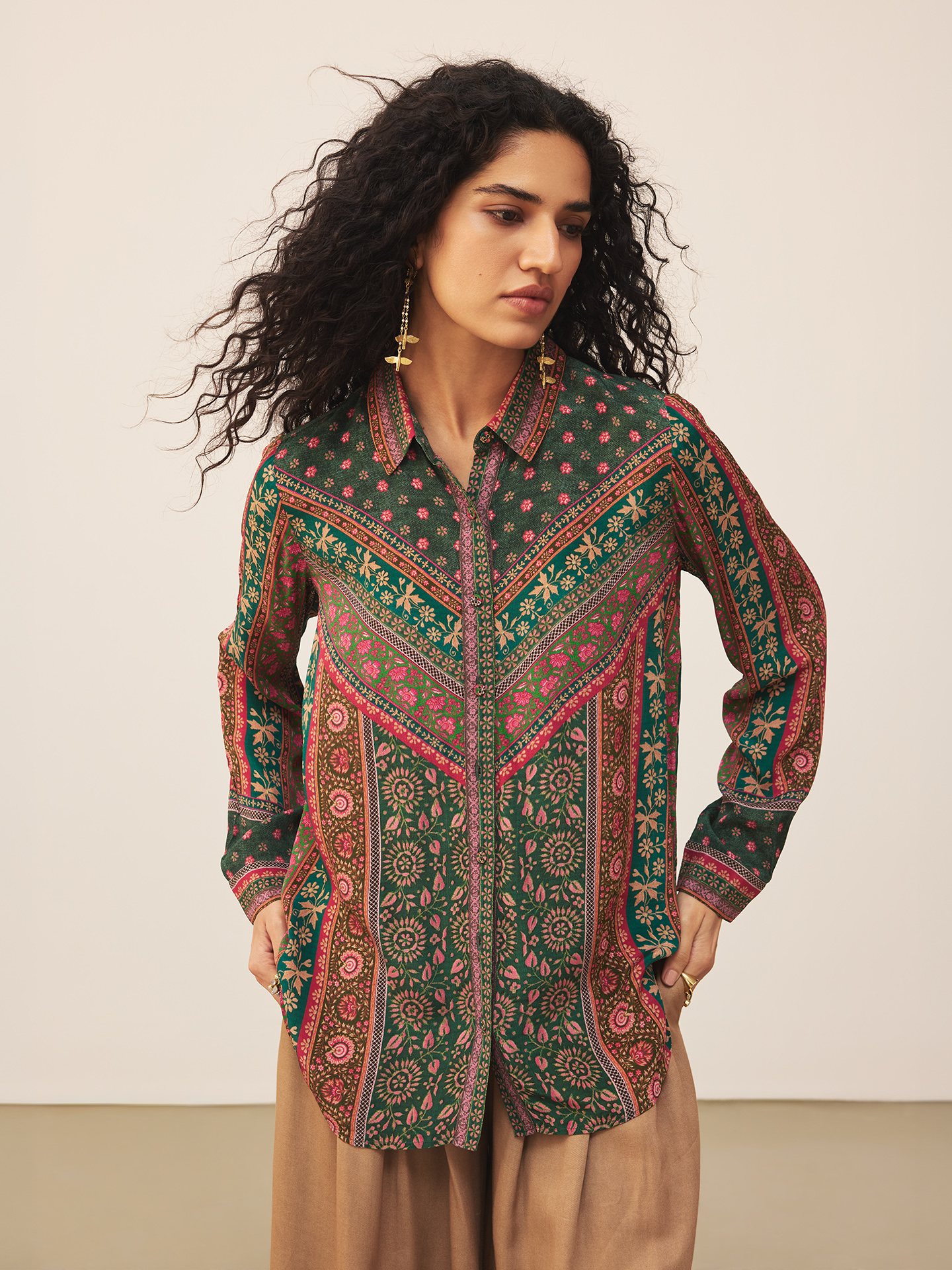 Teal Zeya Shirt