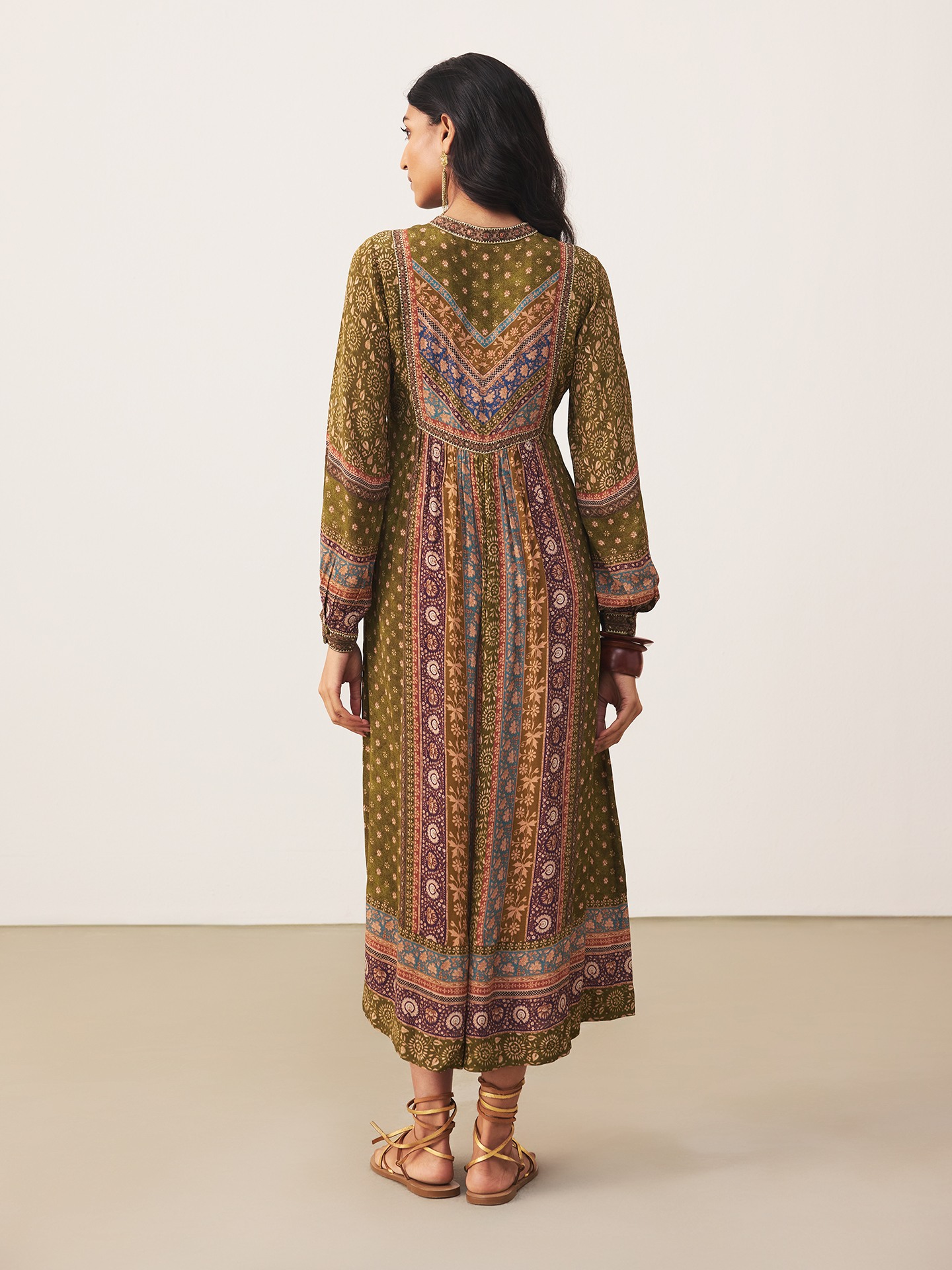 Green Zeya Long Dress
