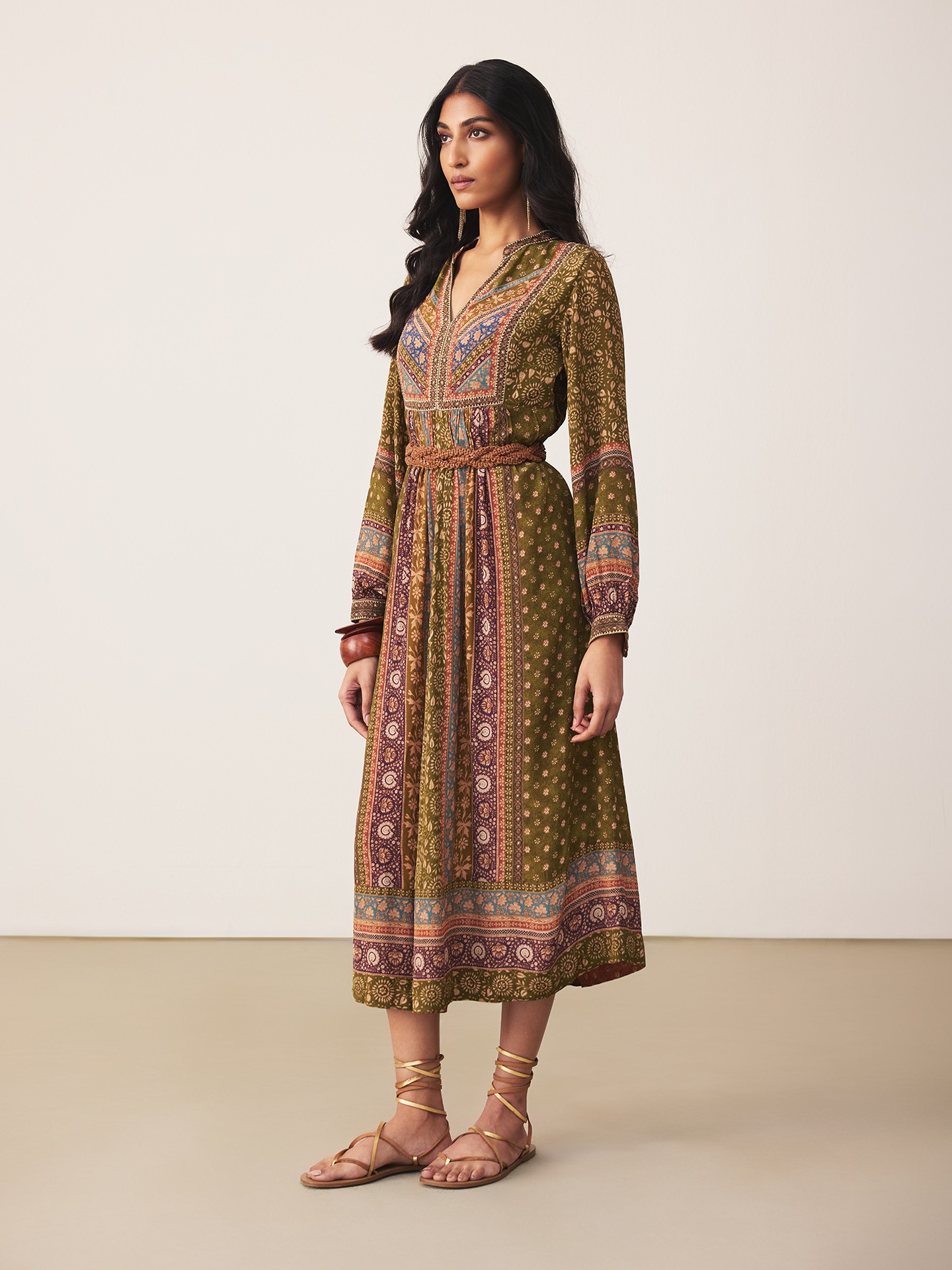 Green Zeya Long Dress